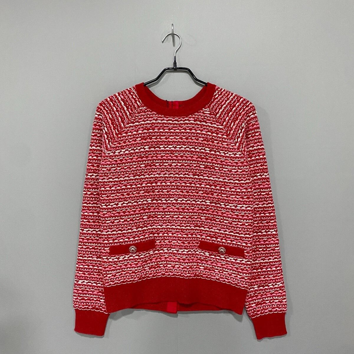 Chanel Chanel Red White Cashmere Sweater Coat Size XS / US 0-2 / IT 36-38 - 3 Thumbnail