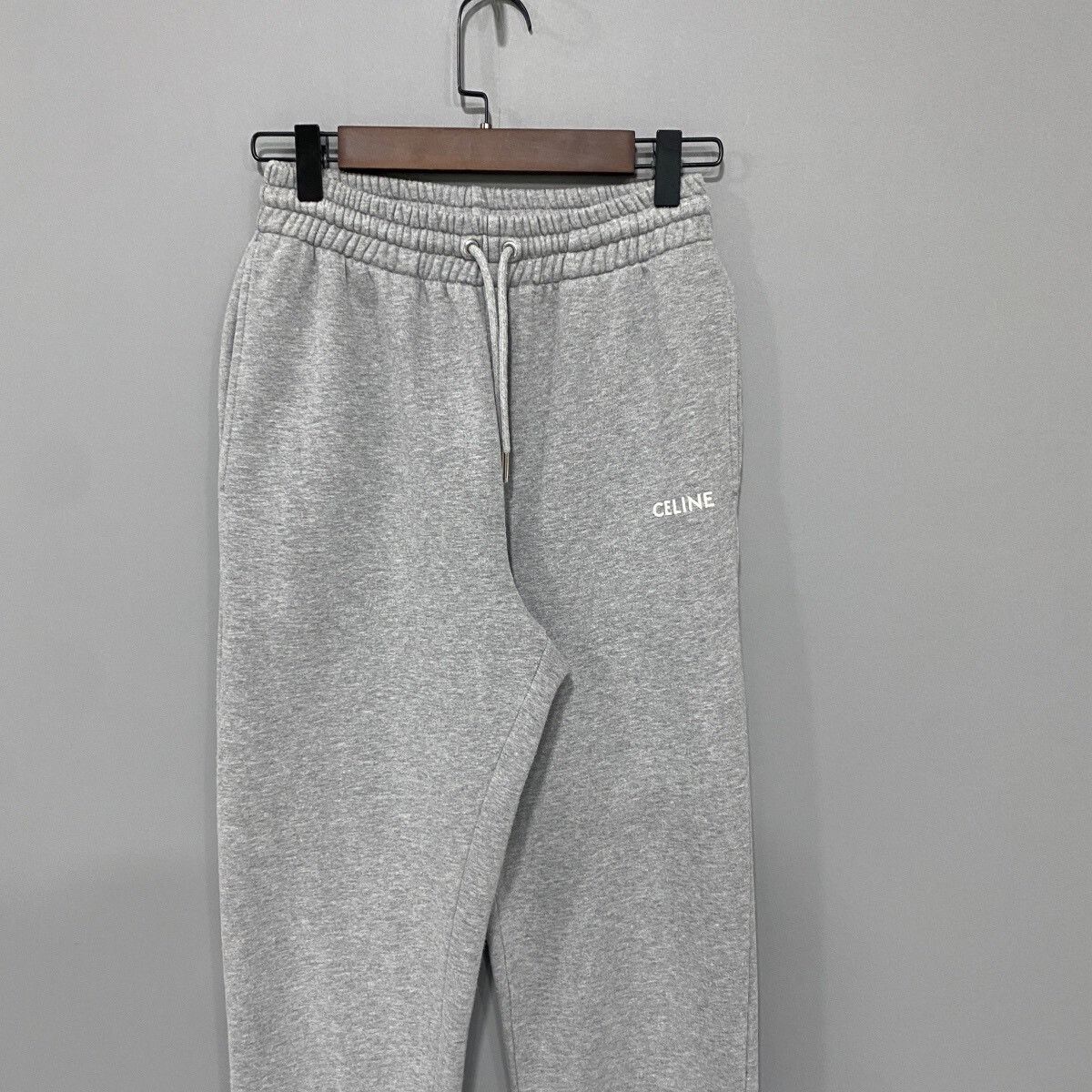 Celine Celine Gray Logo Trousers XXS Size 22" - 2 Thumbnail
