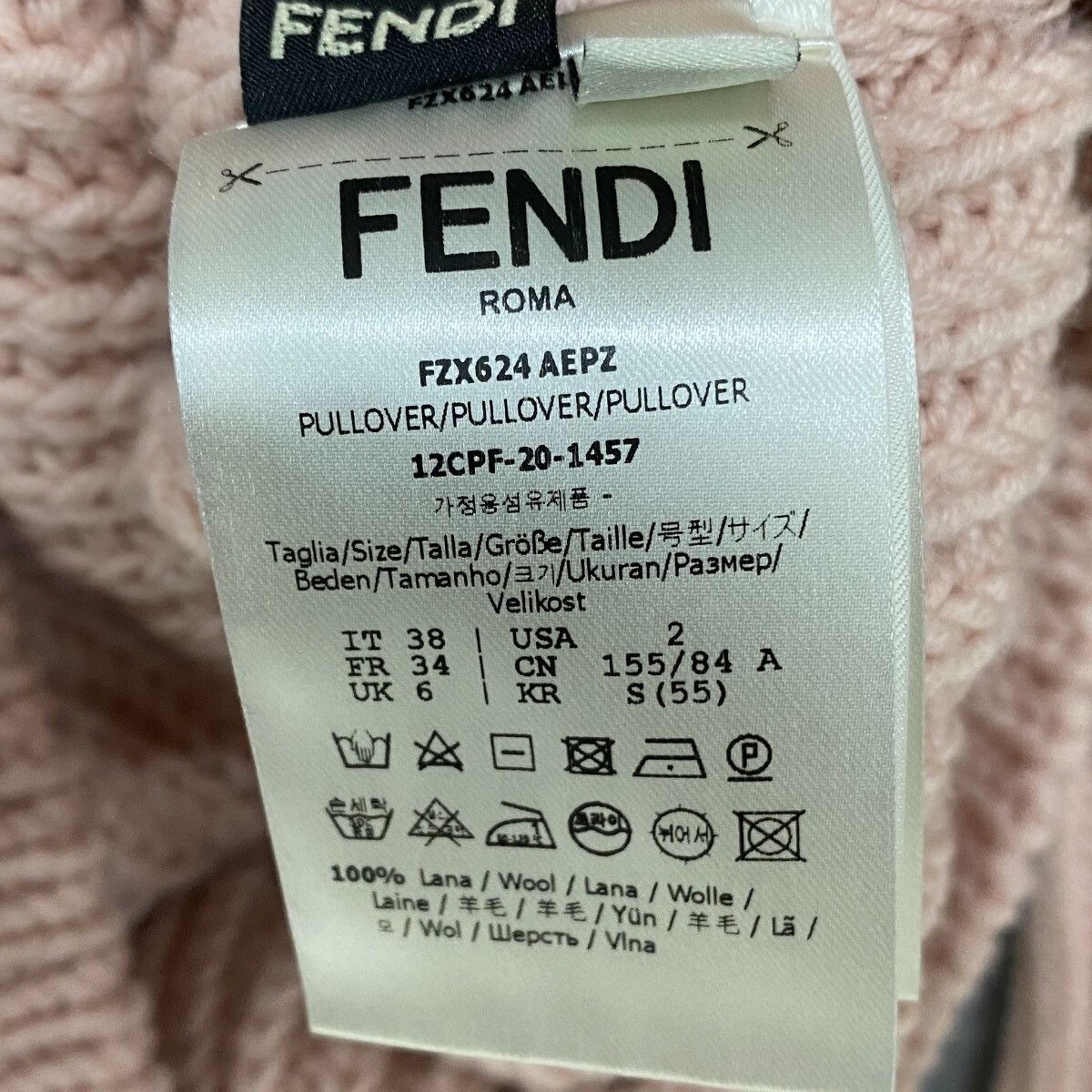 Fendi FENDI Roma Logo Wool Sweater Size S / US 4 / IT 40 - 5 Thumbnail
