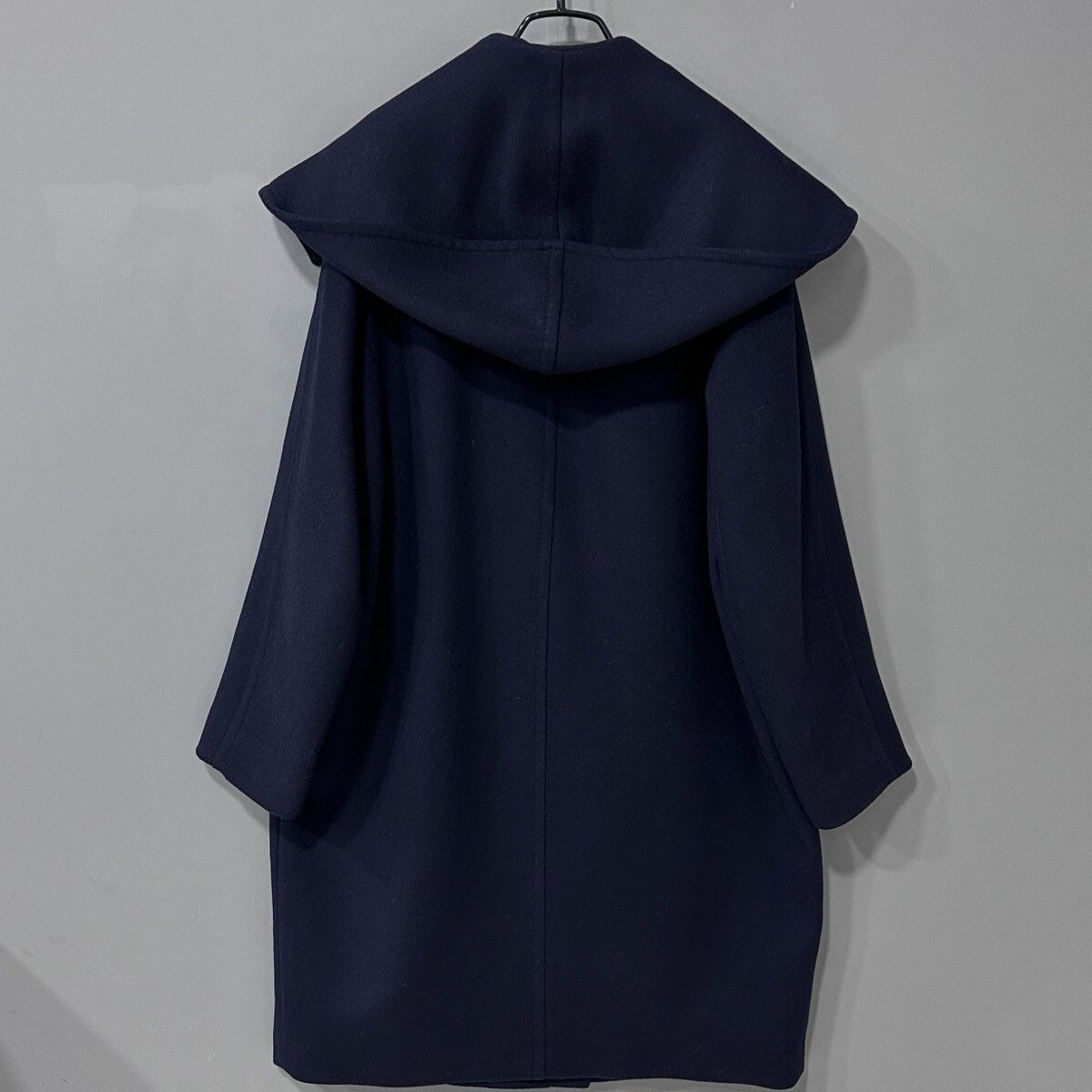 Max Mara MaxMara Navy Hooded Coat Size 38 Size S / US 4 / IT 40 - 3 Thumbnail