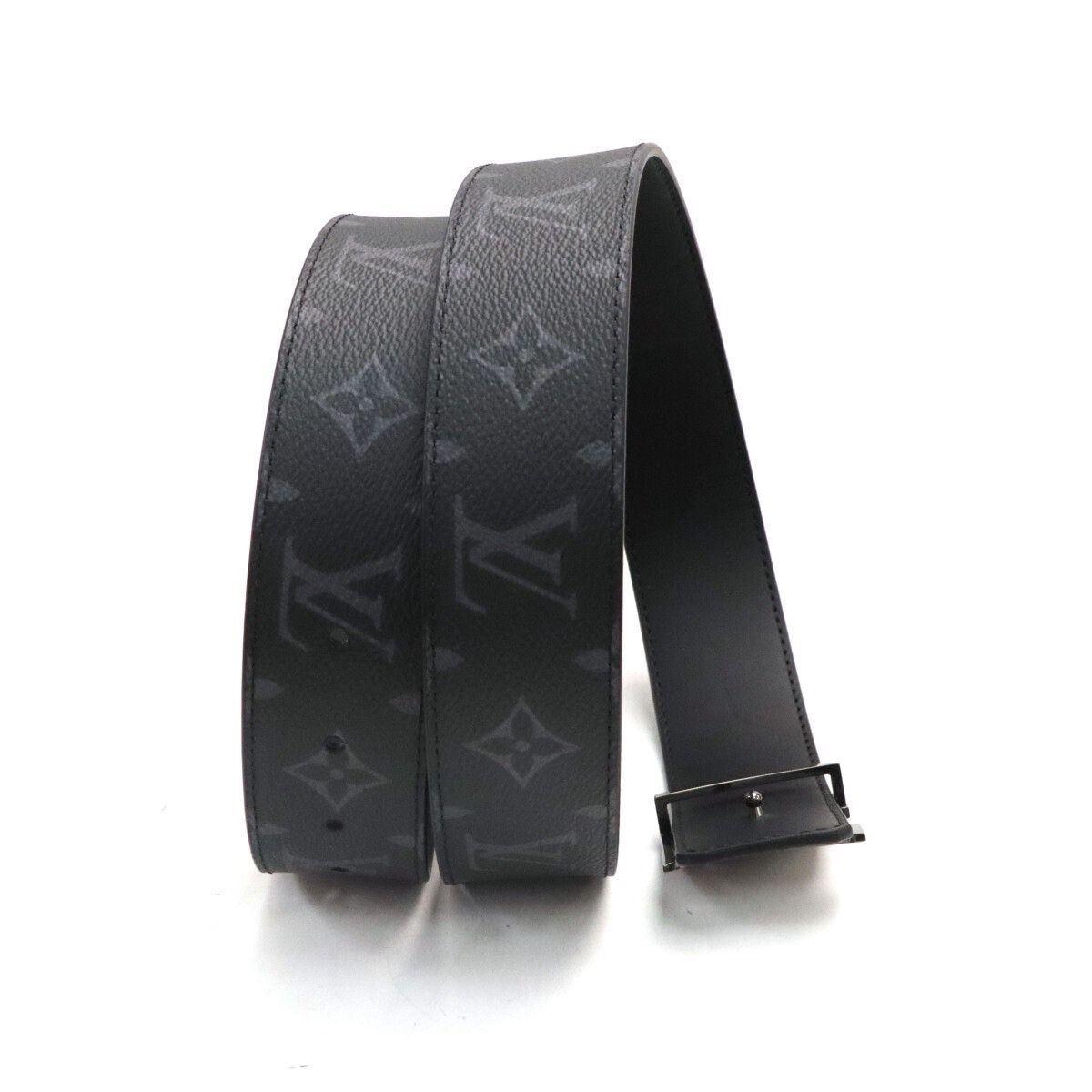 Louis Vuitton LV Men's Black Monogram Belt Size ONE SIZE - 3 Thumbnail