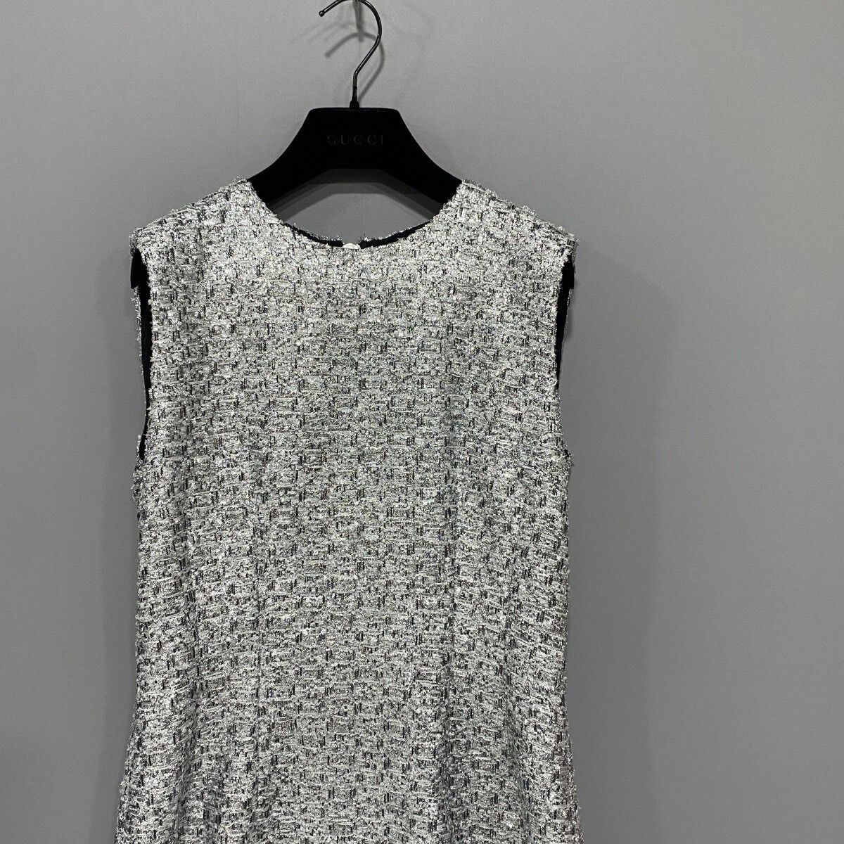 Gucci Gucci Silver Shimmer Sleeveless Dress Size M / US 6-8 / IT 42-44 - 2 Thumbnail