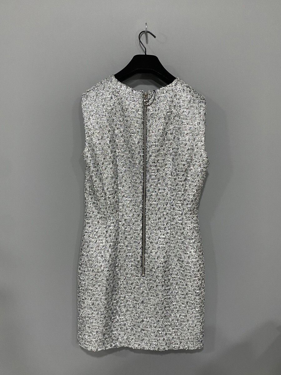 Gucci Gucci Silver Shimmer Sleeveless Dress Size M / US 6-8 / IT 42-44 - 3 Thumbnail