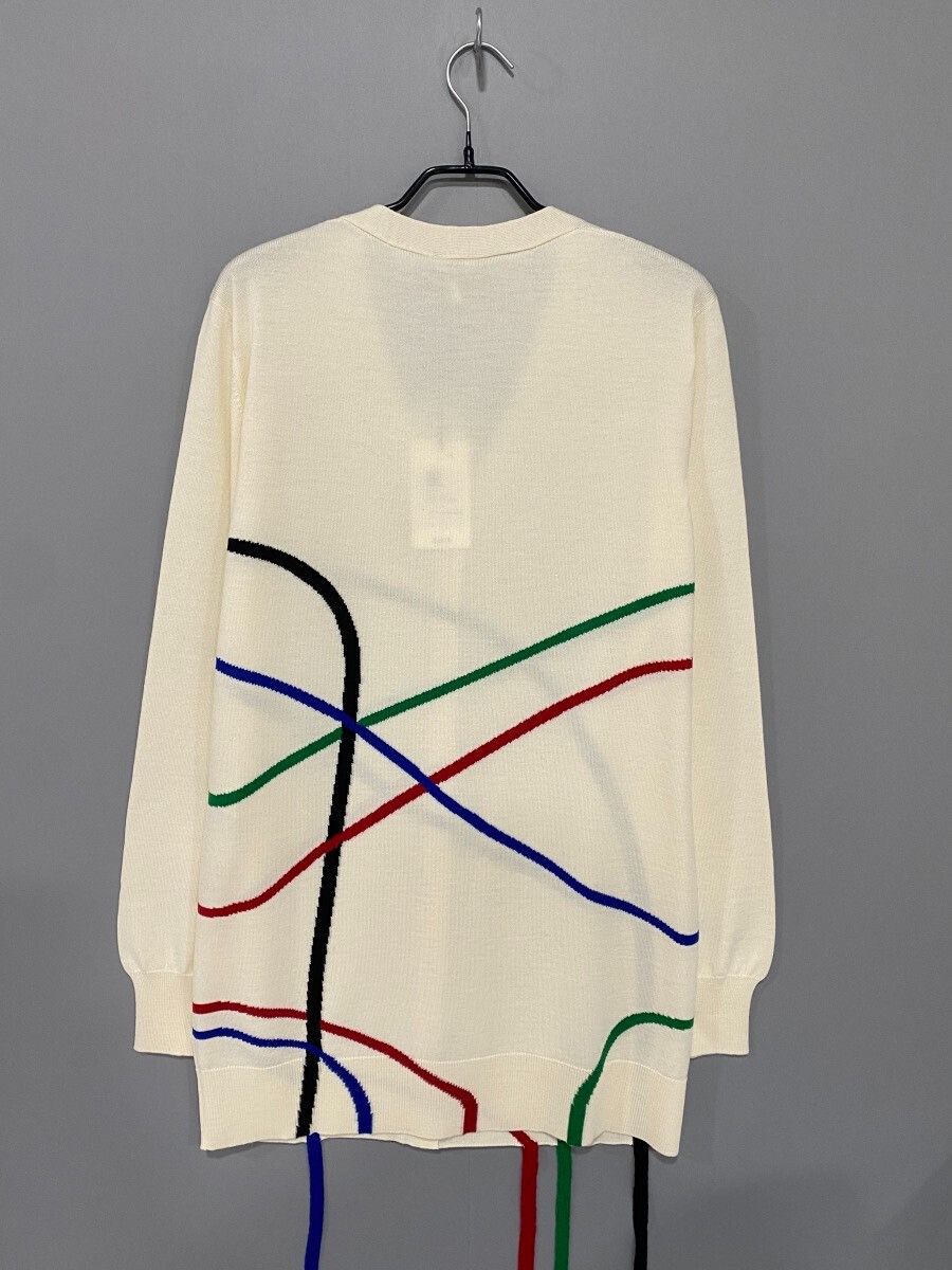 Loewe LOEWE Geometric Stripe Wool Cardigan Size M / US 6-8 / IT 42-44 - 3 Thumbnail