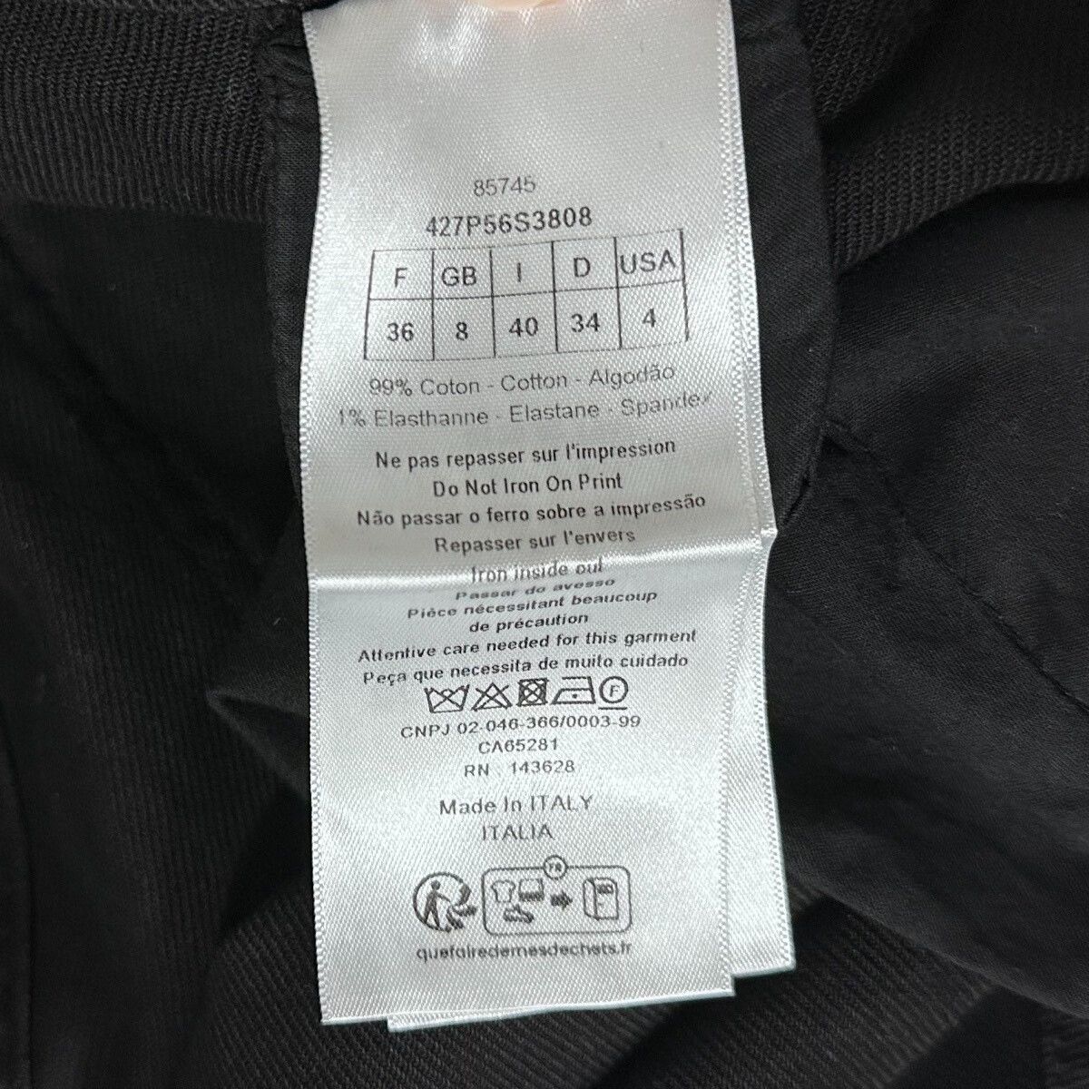 Dior Dior Black Cargo Pants Size 40 Size US 28 / EU 44 - 6 Thumbnail