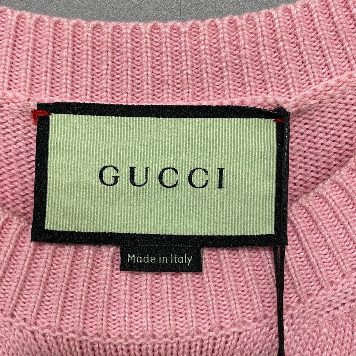 Gucci Gucci Pink Apple Knit Short-Sleeve Sweater S Size S / US 4 / IT 40 - 6 Thumbnail