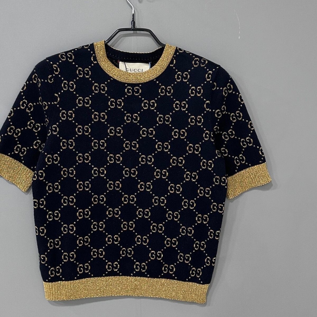 Gucci Gucci GG Knit Short-Sleeve Top Size XS / US 0-2 / IT 36-38 - 2 Thumbnail