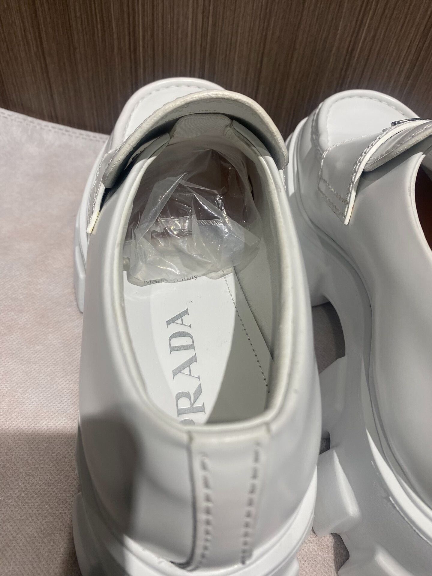 Prada Prada White Platform Loafers Size US 7 / IT 37 - 4 Thumbnail