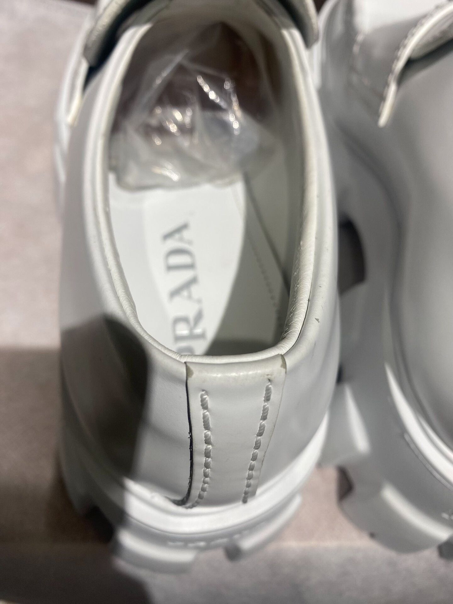 Prada Prada White Platform Loafers Size US 7 / IT 37 - 3 Thumbnail