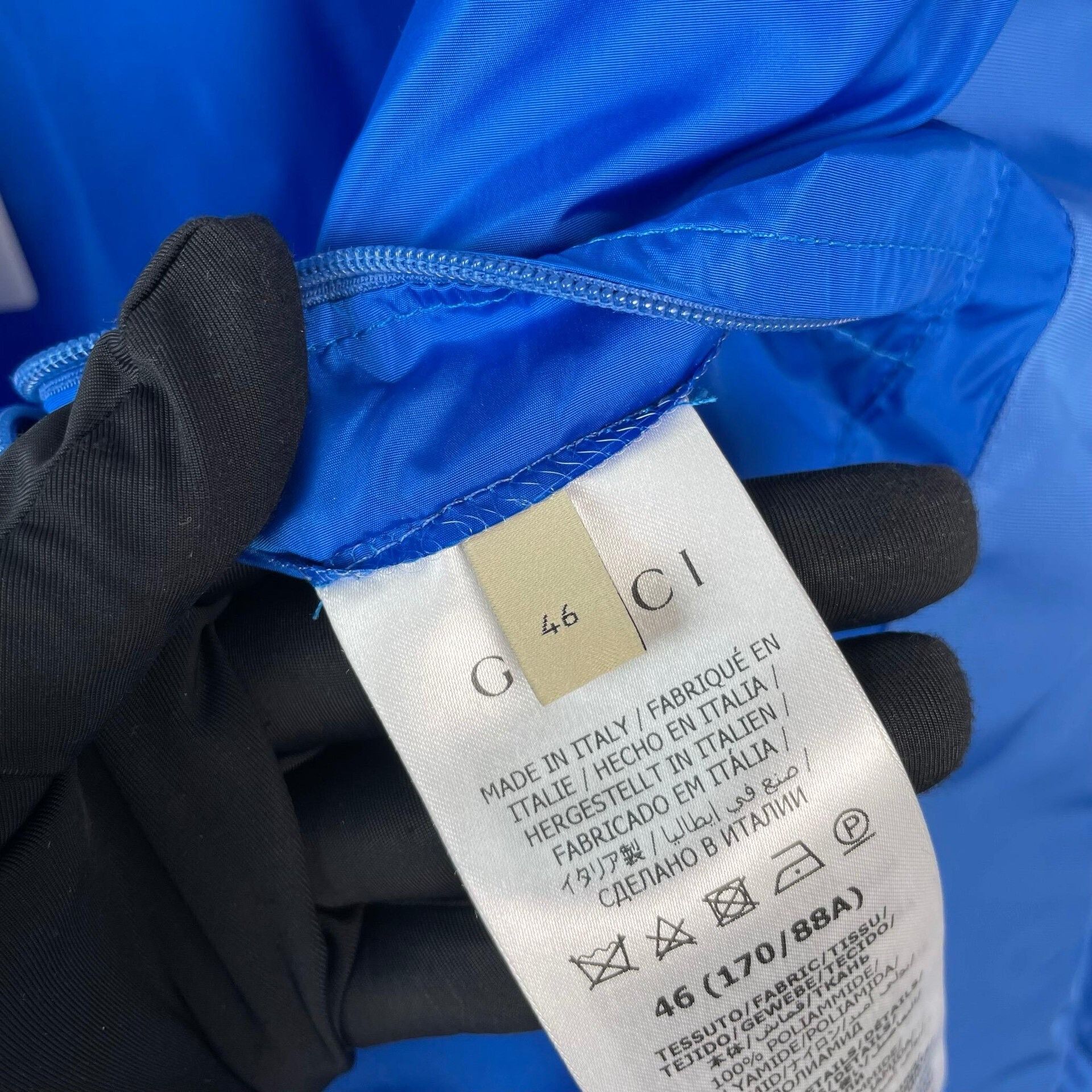 Gucci Gucci Blue Hooded Jacket Size 46 Size US S / EU 44-46 / 1 - 6 Thumbnail