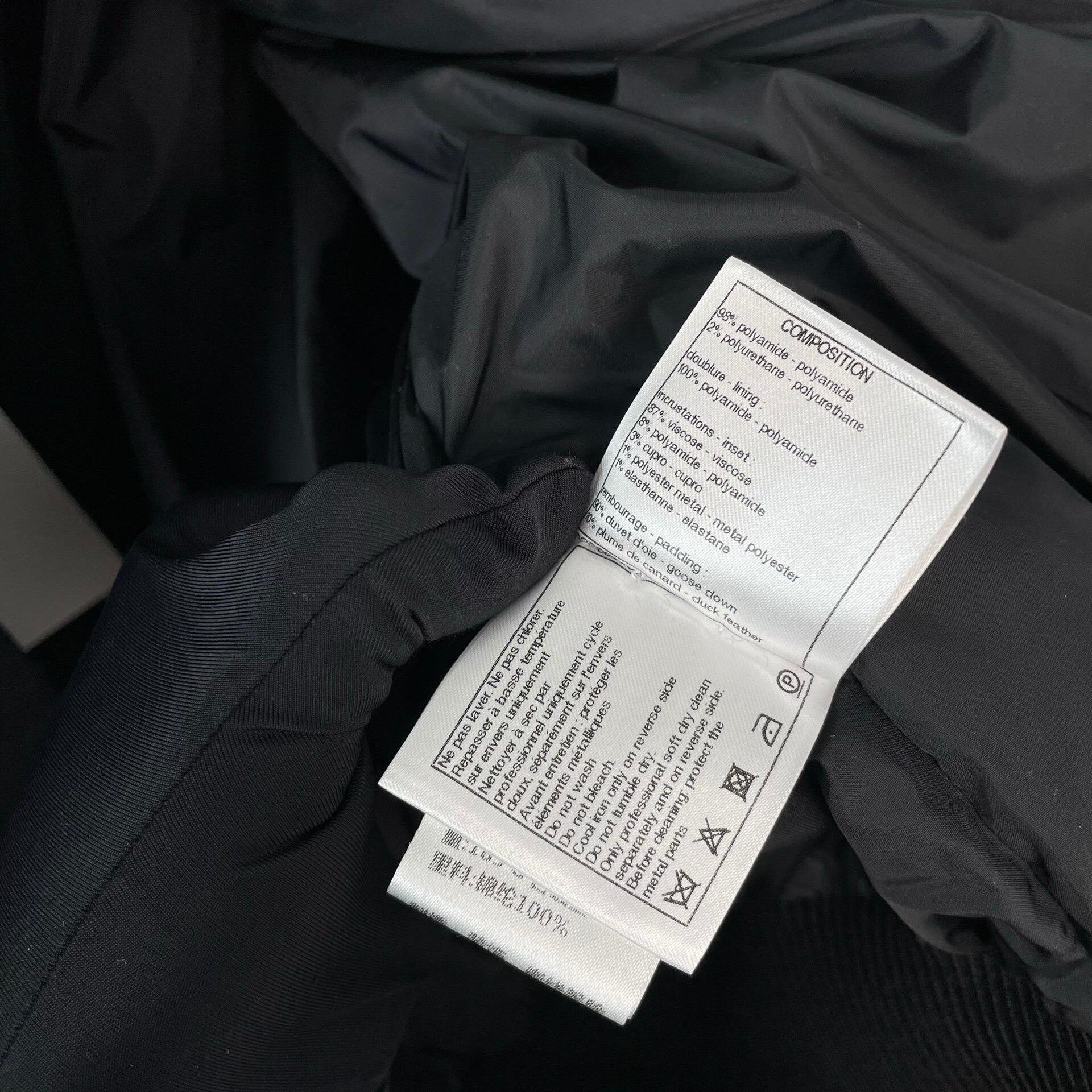 Chanel Chanel Black Stand Collar Quilted Down Jacket Size S / US 4 / IT 40 - 7 Thumbnail