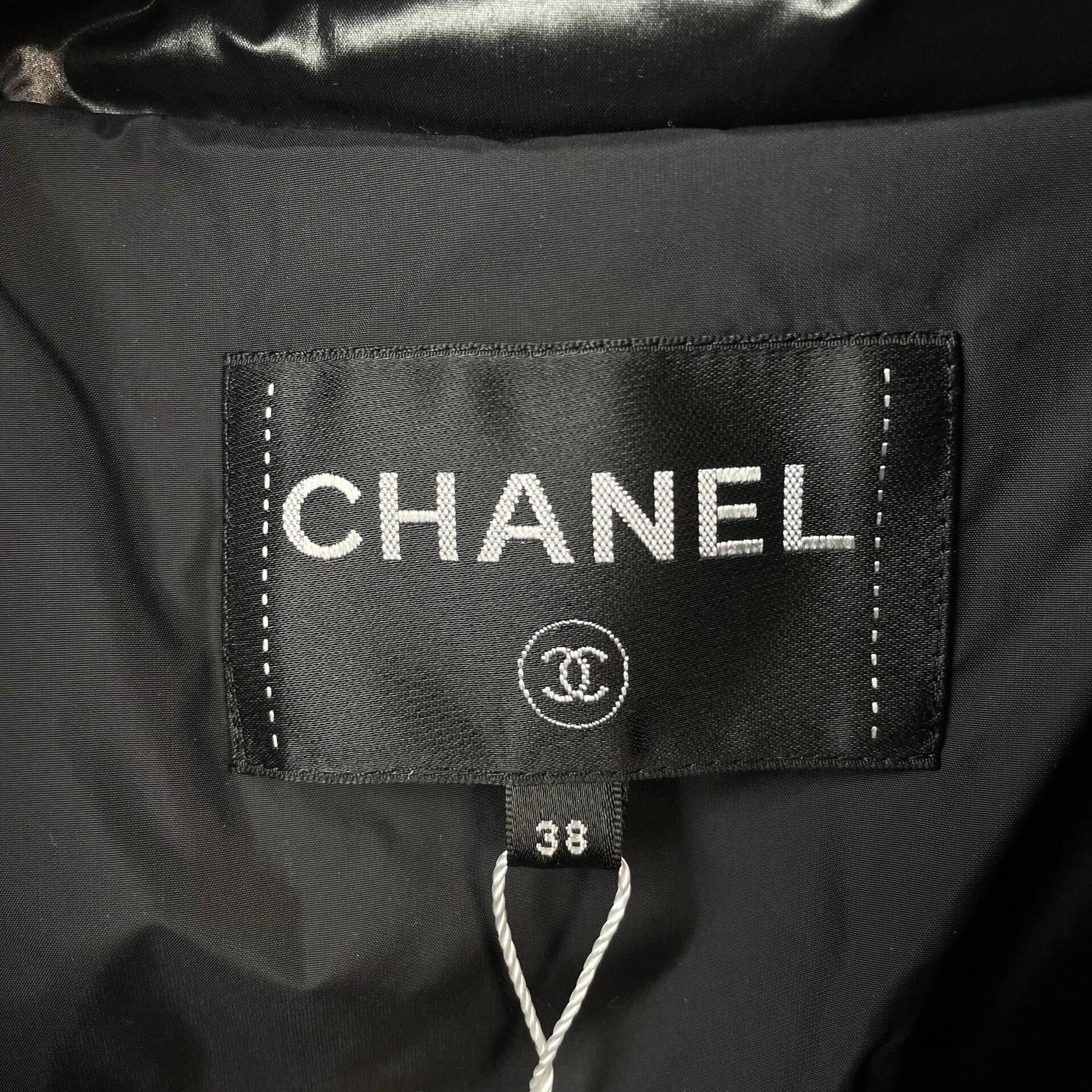 Chanel Chanel Black Stand Collar Quilted Down Jacket Size S / US 4 / IT 40 - 5 Thumbnail