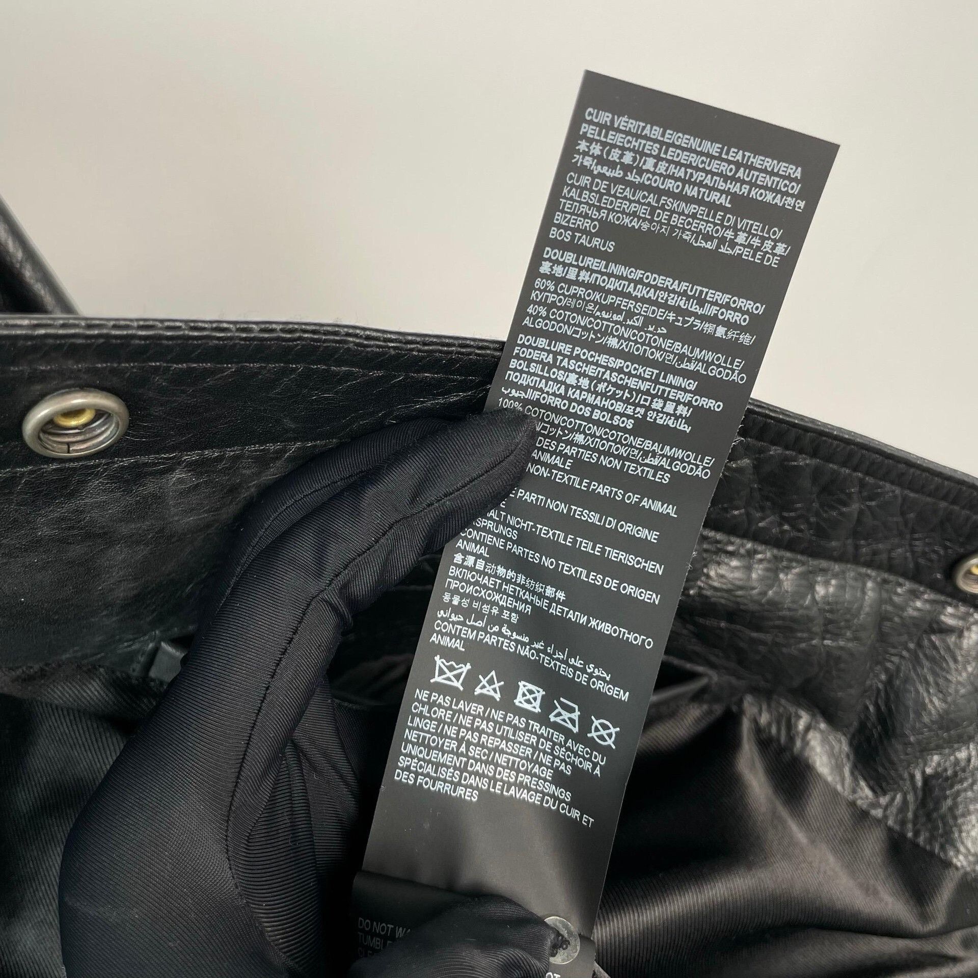 Yves Saint Laurent YSL Black Biker Leather Jacket Size XS / US 0-2 / IT 36-38 - 9 Thumbnail