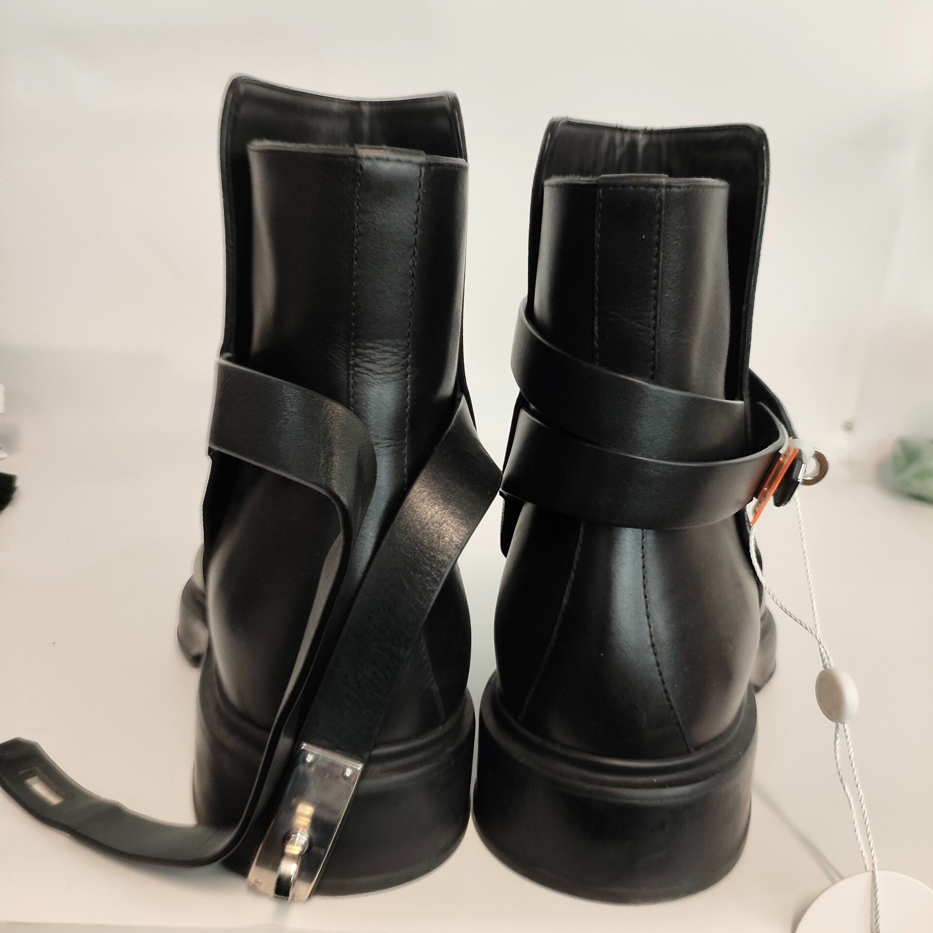 Hermes Hermes Black Kelly Buckle Ankle Boots Size 42 Size US 9 / EU 42 - 4 Thumbnail