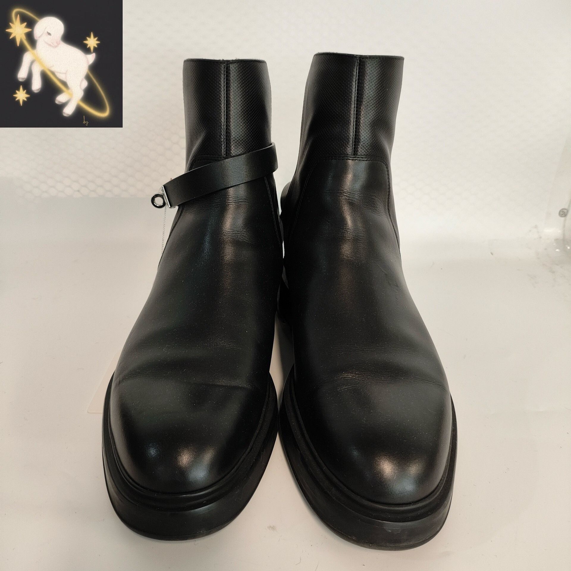 Hermes Hermes Black Kelly Buckle Ankle Boots Size 42 Size US 9 / EU 42 - 2 Thumbnail