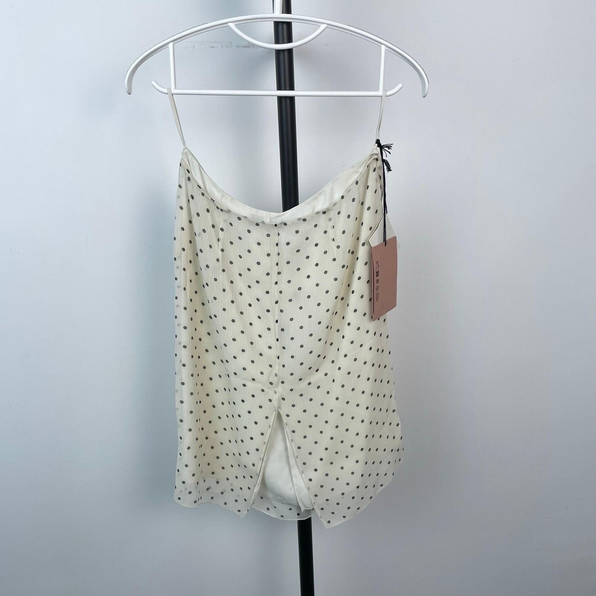 Miu Miu Miumiu Silk Polka Dot Skirt Size 38" / US 16 / IT 52 - 3 Thumbnail