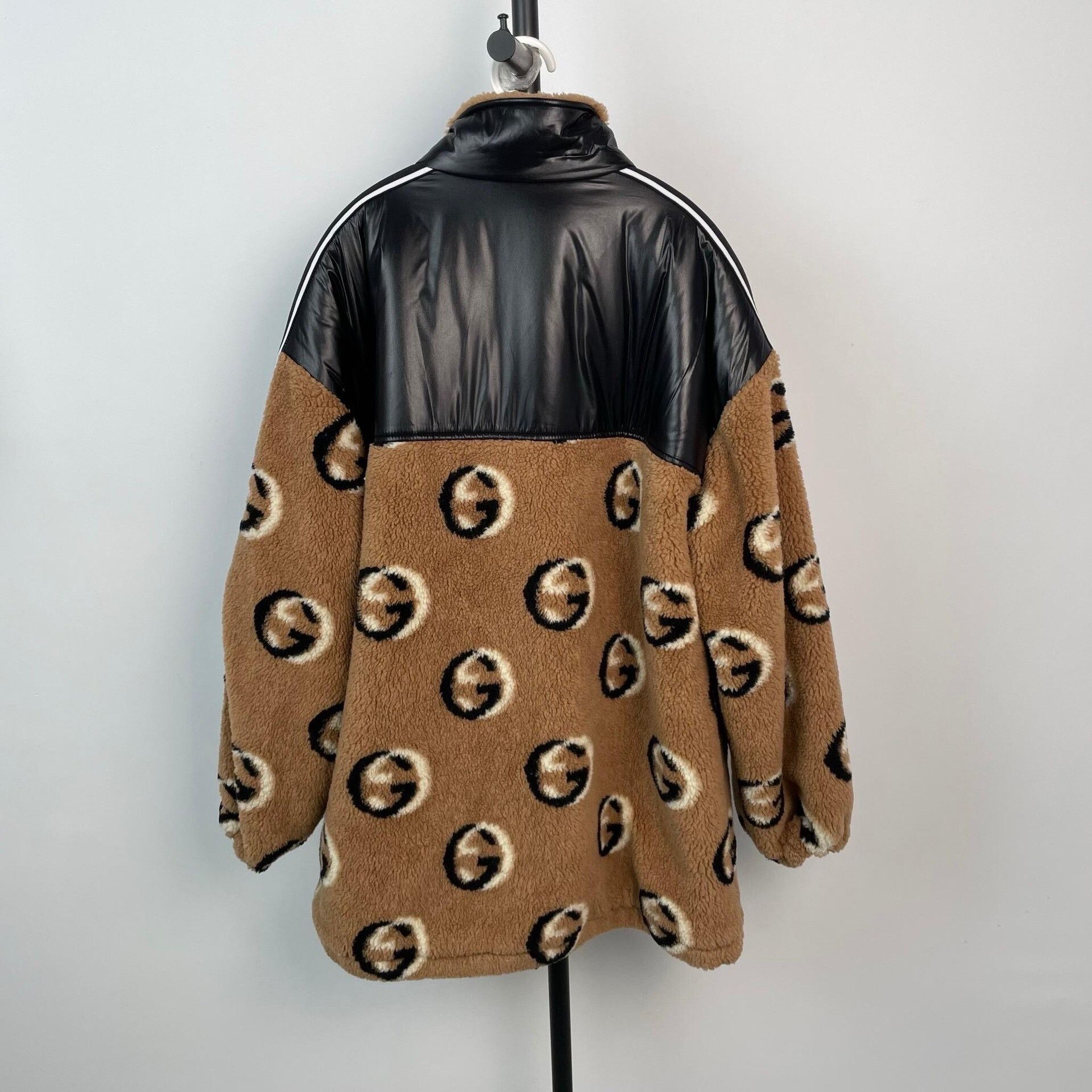 Gucci Gucci Brown Double G Print Teddy Coat Size US M / EU 48-50 / 2 - 2 Thumbnail