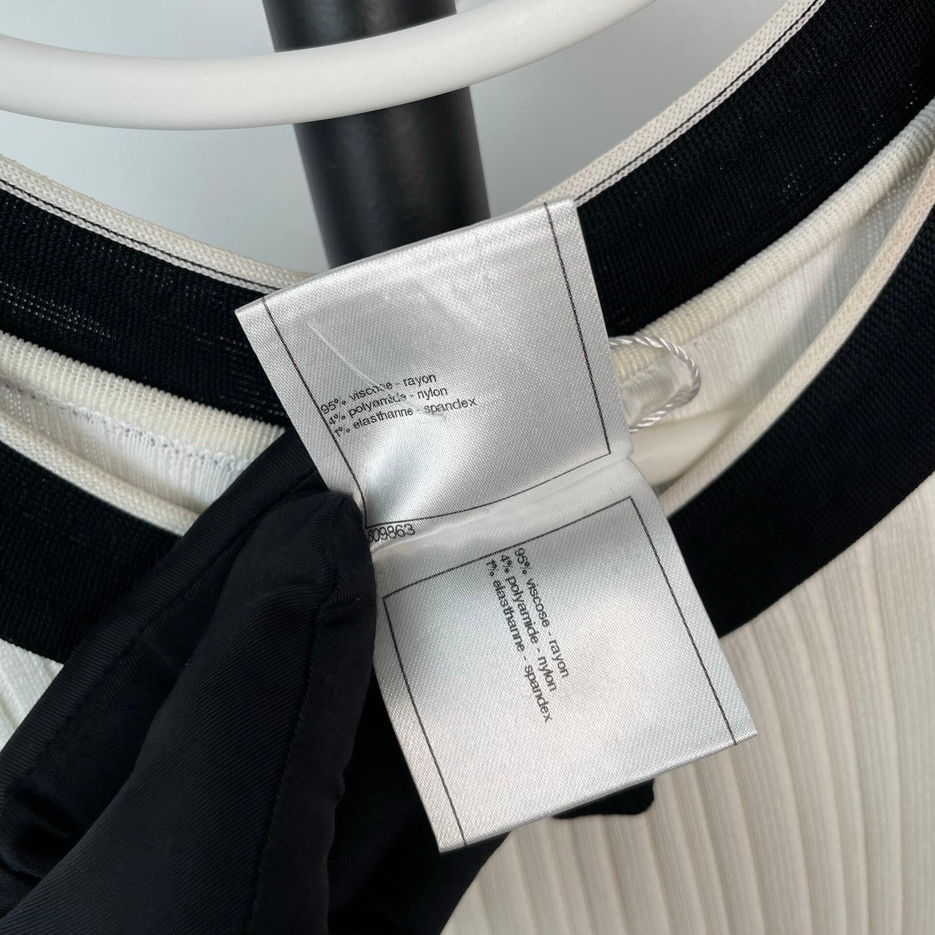 Chanel Chanel Black White Bow Pleated Dress Size XS / US 0-2 / IT 36-38 - 6 Thumbnail