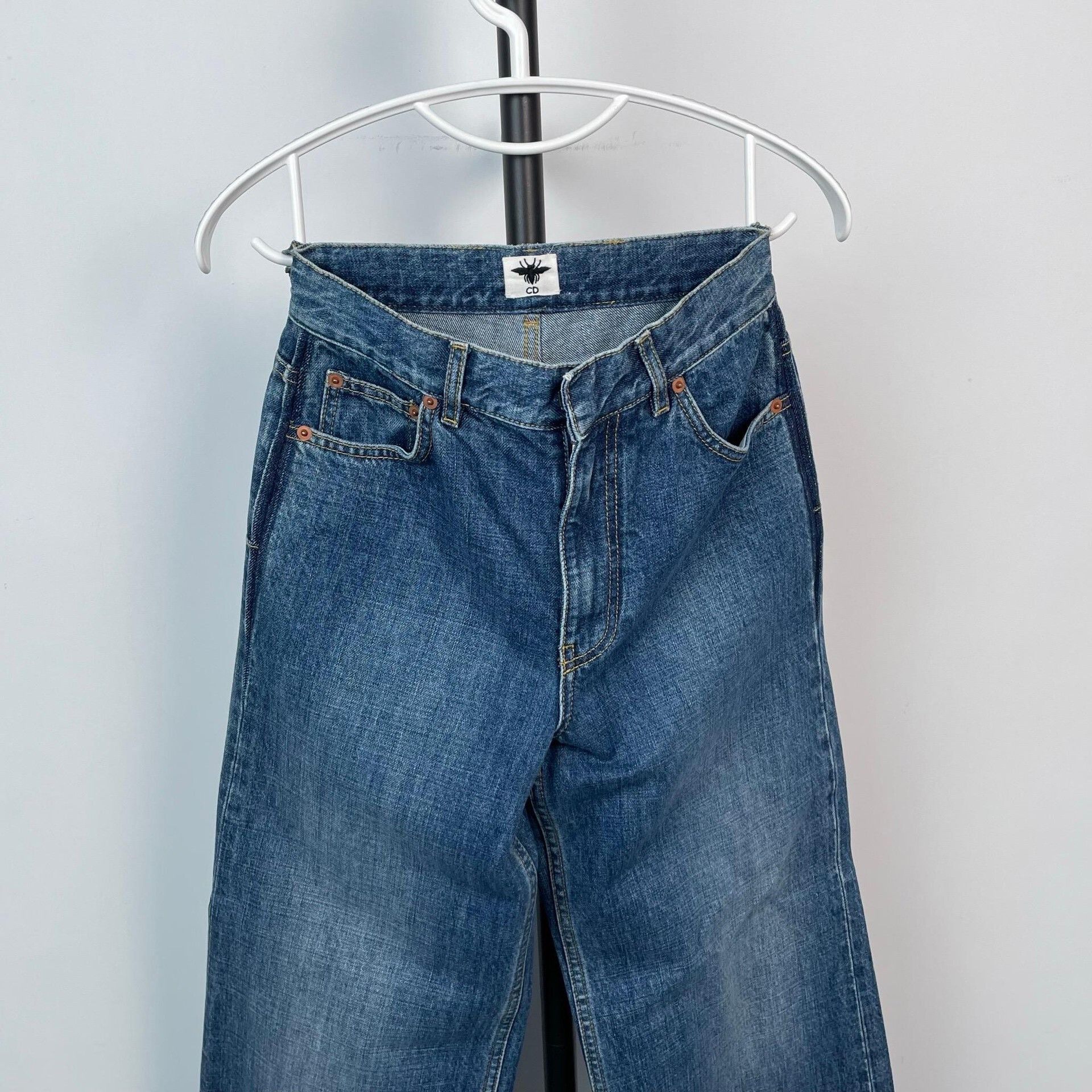 Dior Vintage Washed Blue Straight-Leg Jeans