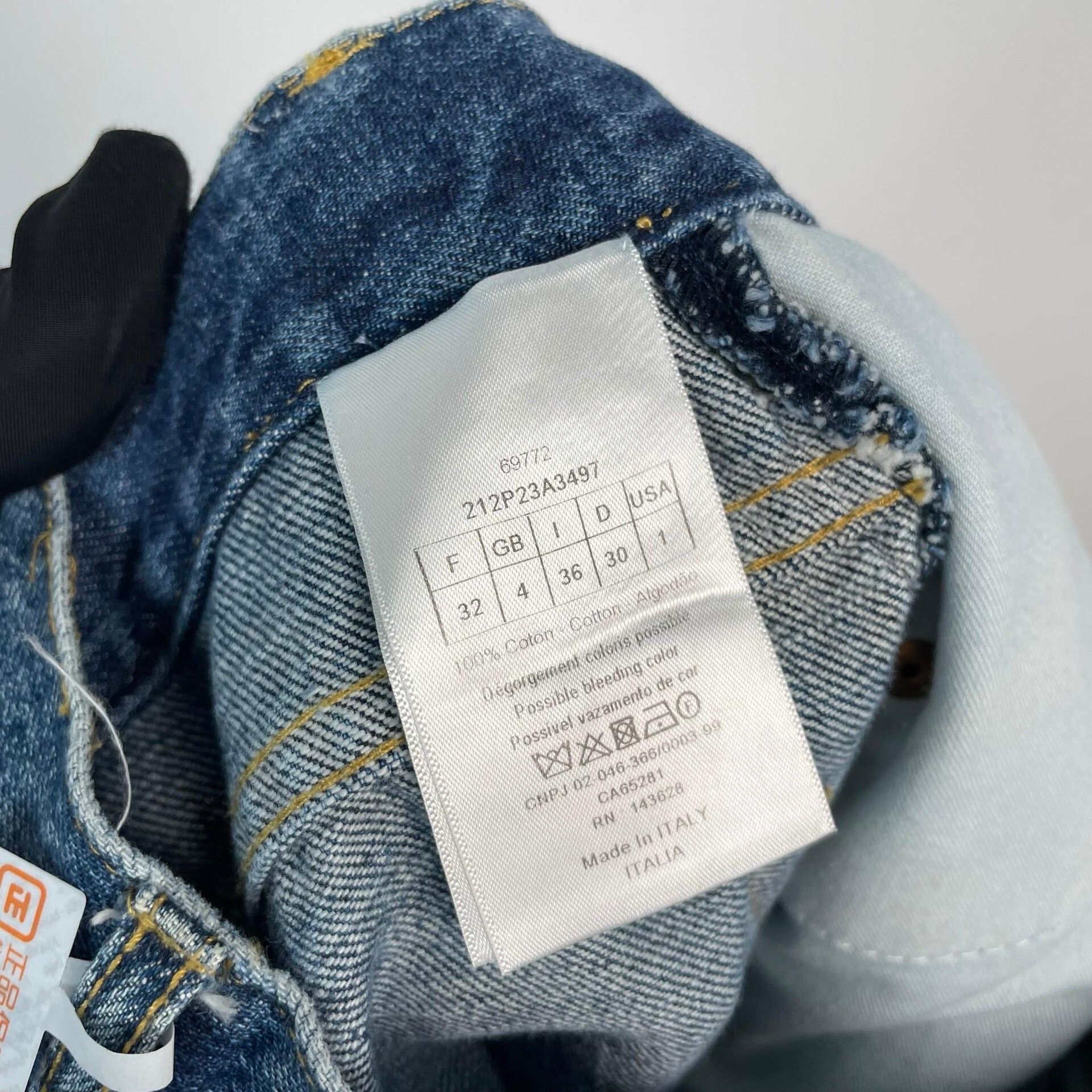 Dior Vintage Washed Blue Straight-Leg Jeans