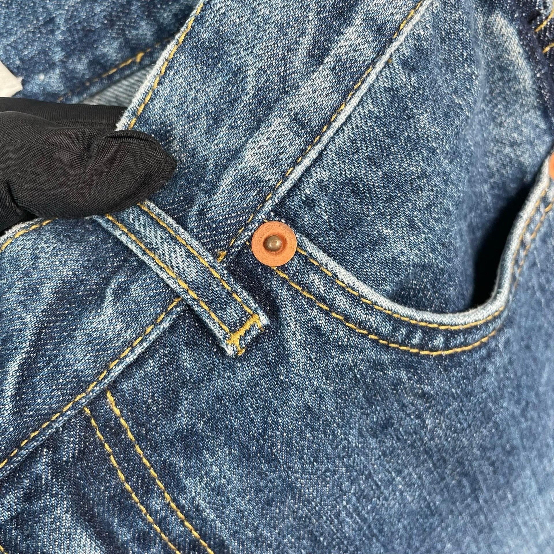 Dior Vintage Washed Blue Straight-Leg Jeans