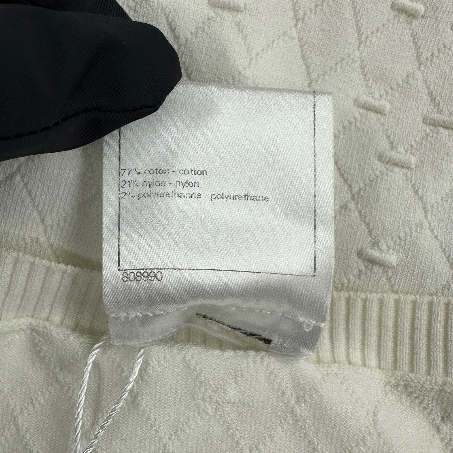 Chanel Chanel White Square Neck Jacquard Top 34 Size XXS / US 00 / IT 34 - 5 Thumbnail