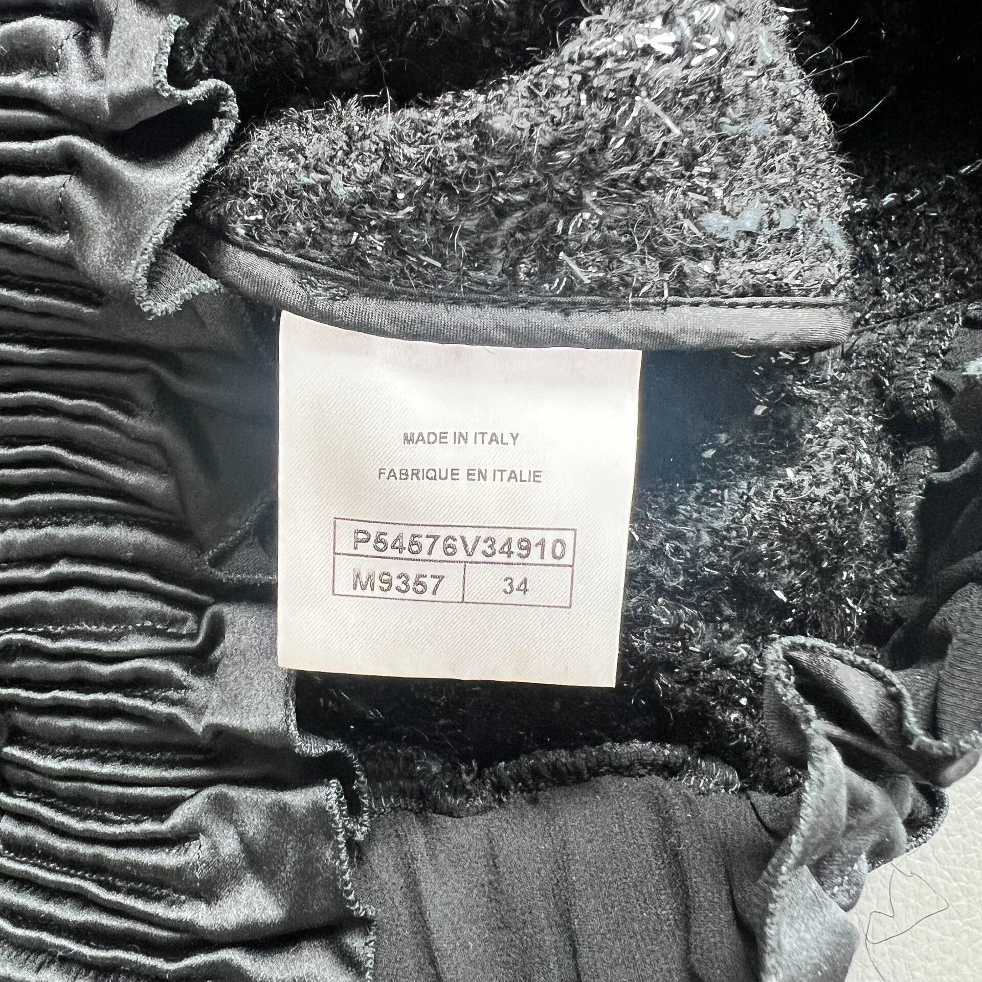 Chanel Chanel 16B Black Tweed Top Size 34 Size XXS / US 00 / IT 34 - 4 Thumbnail