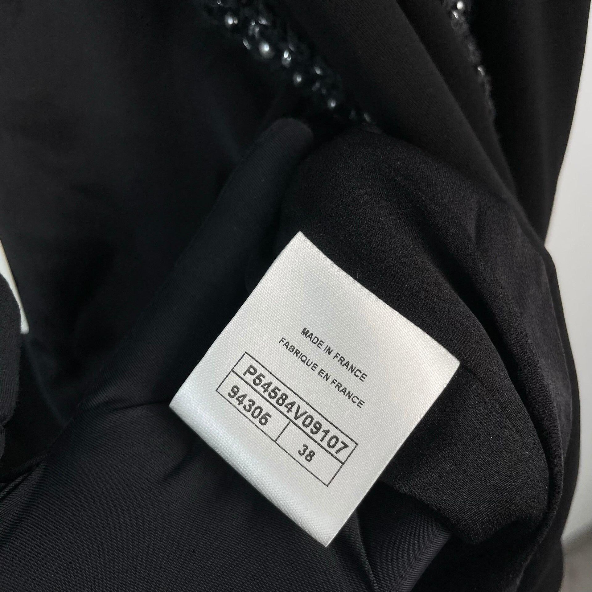 Chanel Chanel Black Silver Trim Silk Shirt Coat Size S / US 4 / IT 40 - 7 Thumbnail