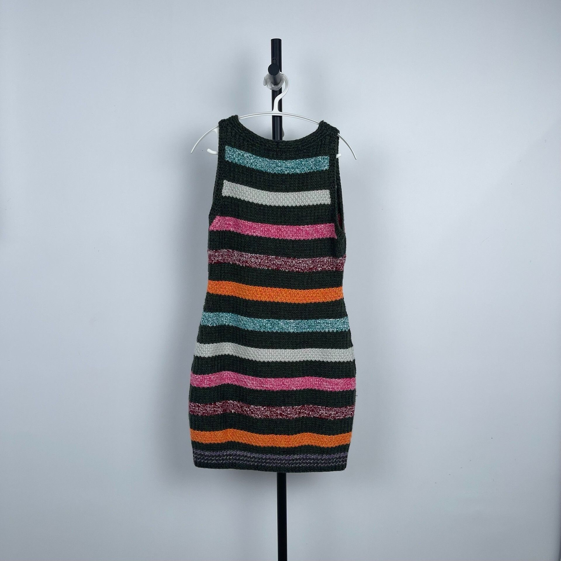 Chanel Chanel Rainbow Stripe Knit V-Neck Dress Size S / US 4 / IT 40 - 2 Thumbnail