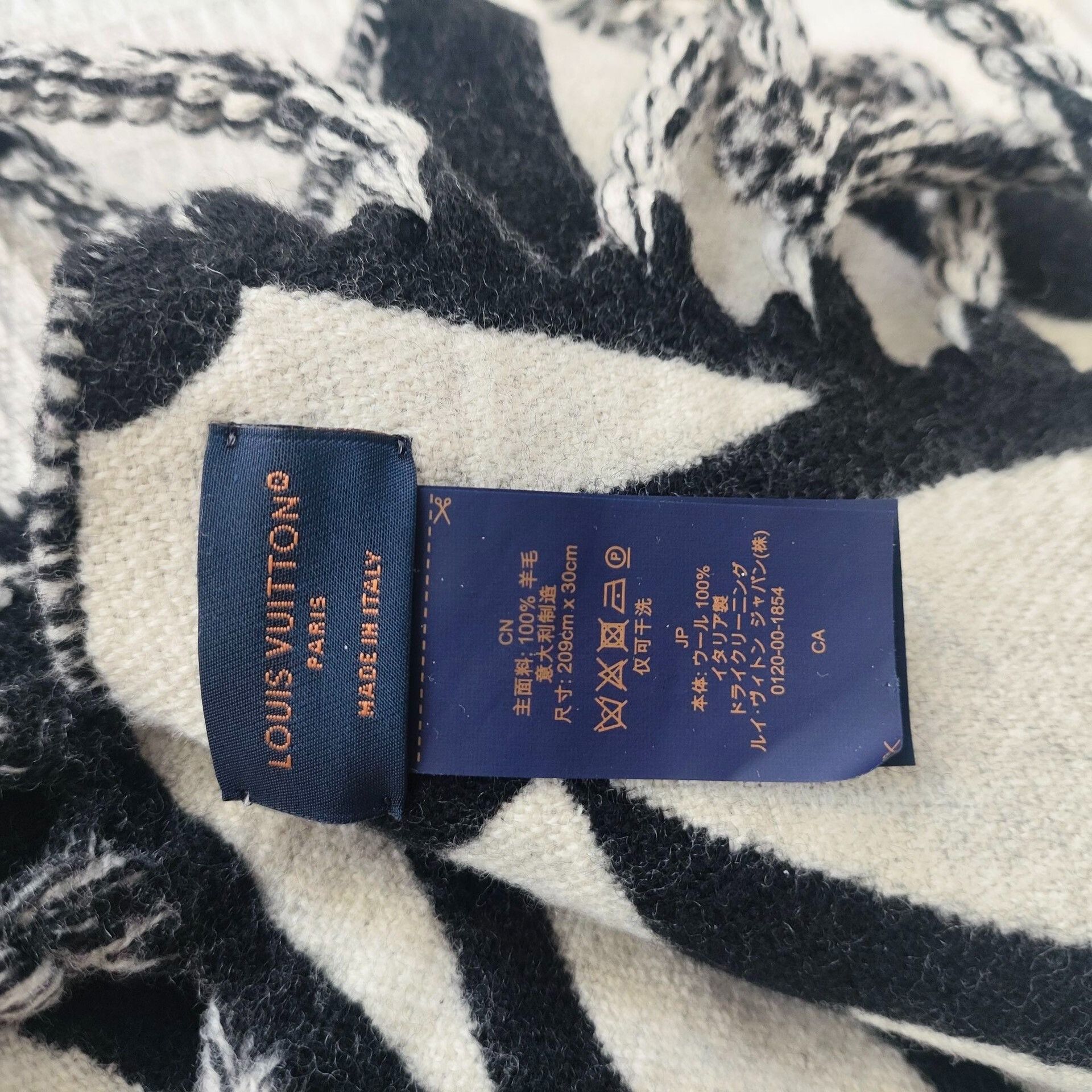 Louis Vuitton Louis Vuitton Monogram Reversible Fringe Scarf Size ONE SIZE - 2 Thumbnail