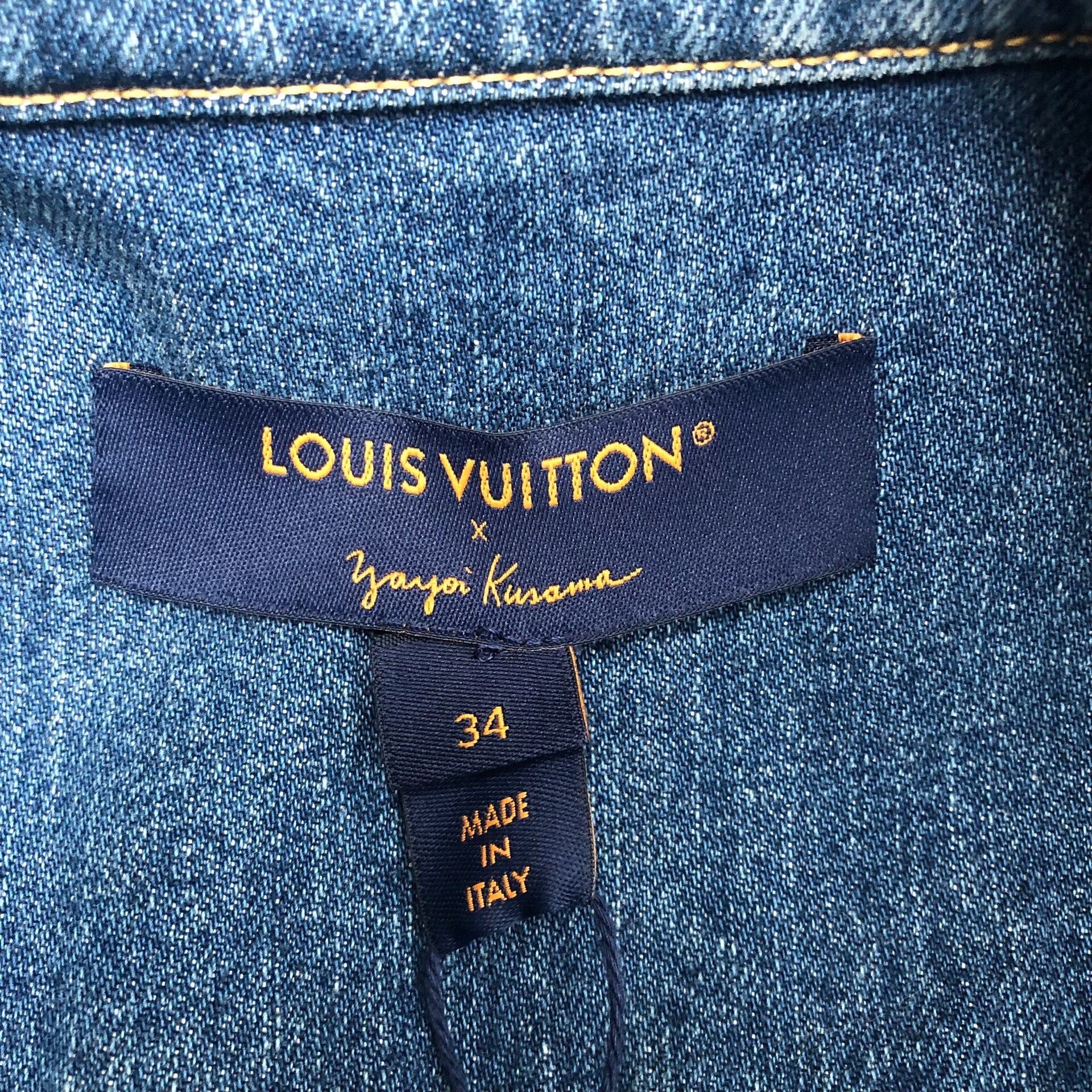 Louis Vuitton Louis Vuitton x Yayoi Kusama Denim Jacket Size XXS / US 00 / IT 34 - 3 Thumbnail