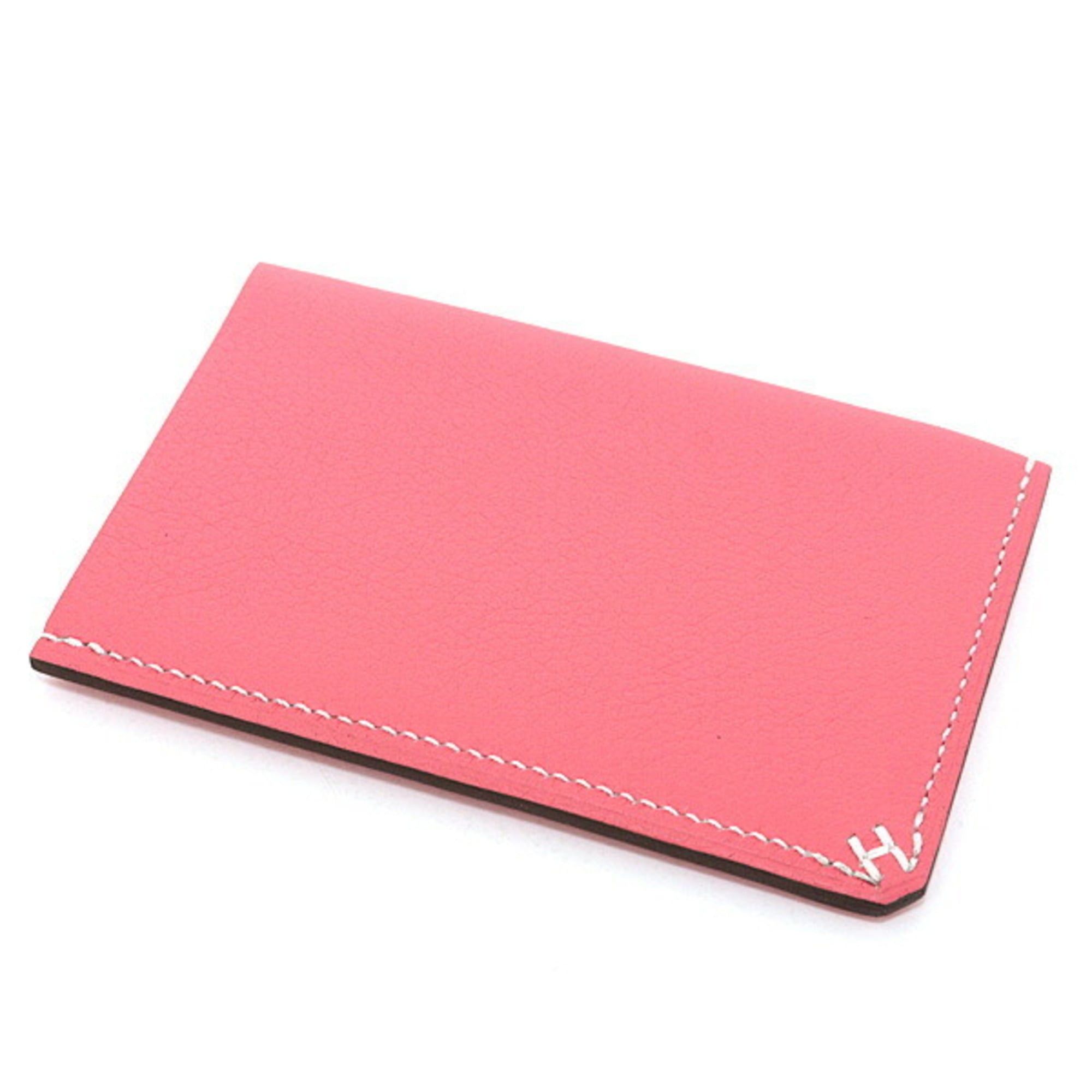 Hermes Hermes card case H Serie Veau Evercolor Rose Azalee W stamp (made in 2024) Stitch Size ONE SIZE - 5 Thumbnail