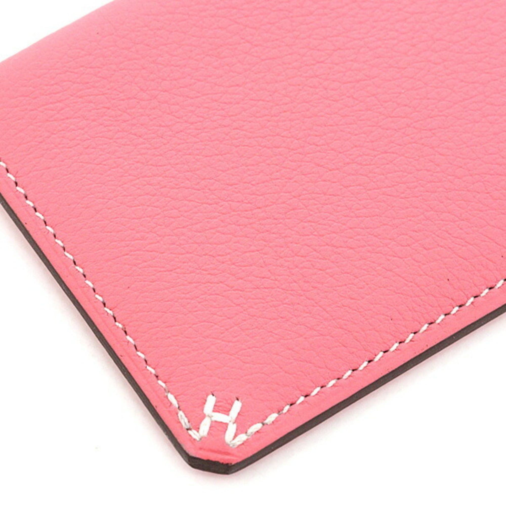 Hermes Hermes card case H Serie Veau Evercolor Rose Azalee W stamp (made in 2024) Stitch Size ONE SIZE - 4 Thumbnail