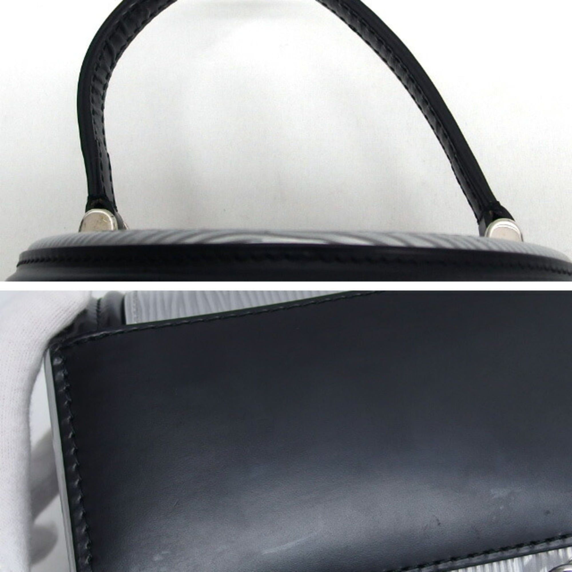 Louis Vuitton Louis Vuitton Epi Cannes Handbag Silver x Black M55316 Size ONE SIZE - 7 Thumbnail