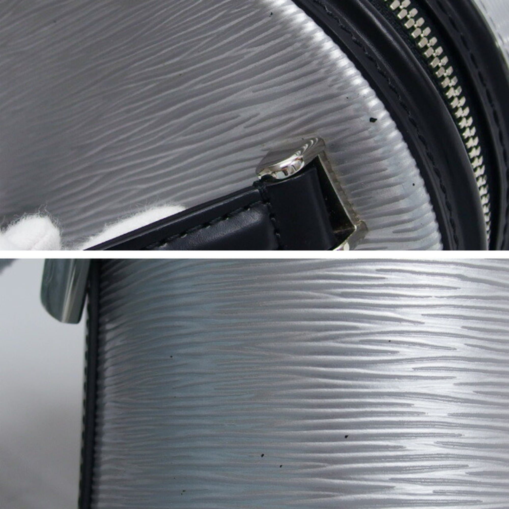 Louis Vuitton Louis Vuitton Epi Cannes Handbag Silver x Black M55316 Size ONE SIZE - 9 Thumbnail