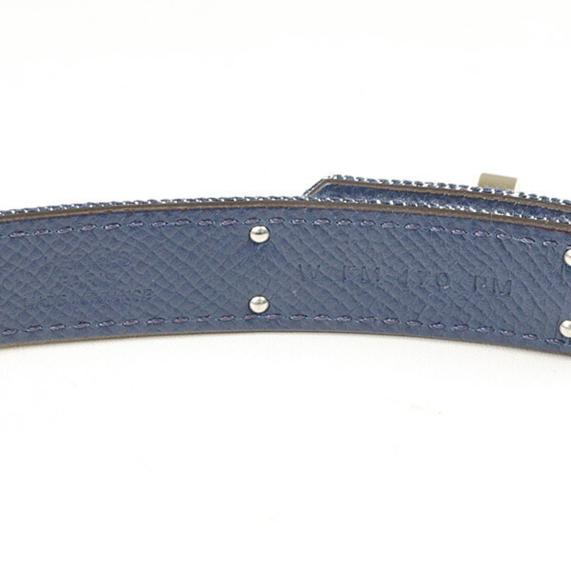 Hermes HERMES Women's Belt Kelly Jean 18 PM Epson Denim Blue W Stamp Unused Size ONE SIZE - 4 Thumbnail