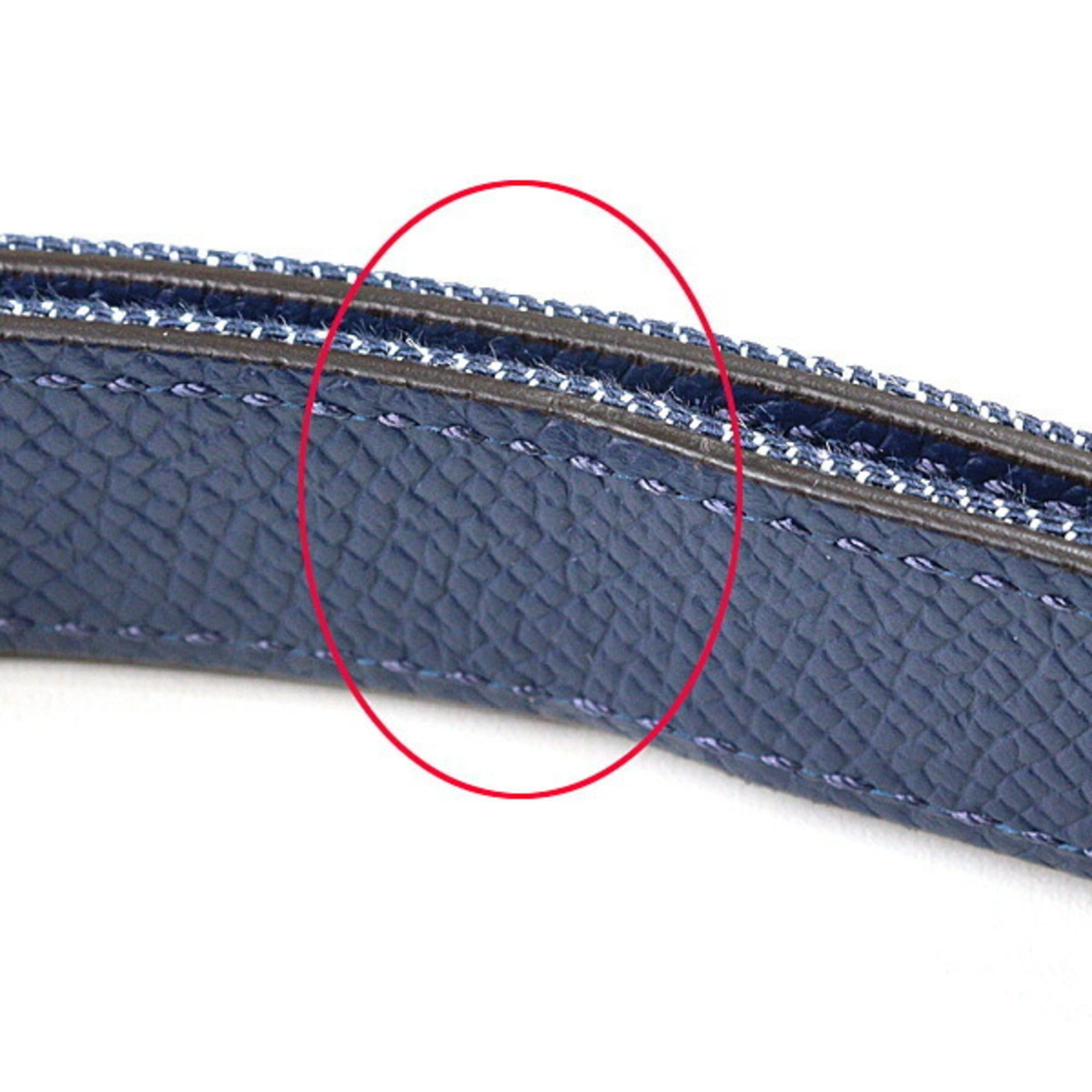 Hermes HERMES Women's Belt Kelly Jean 18 PM Epson Denim Blue W Stamp Unused Size ONE SIZE - 5 Thumbnail