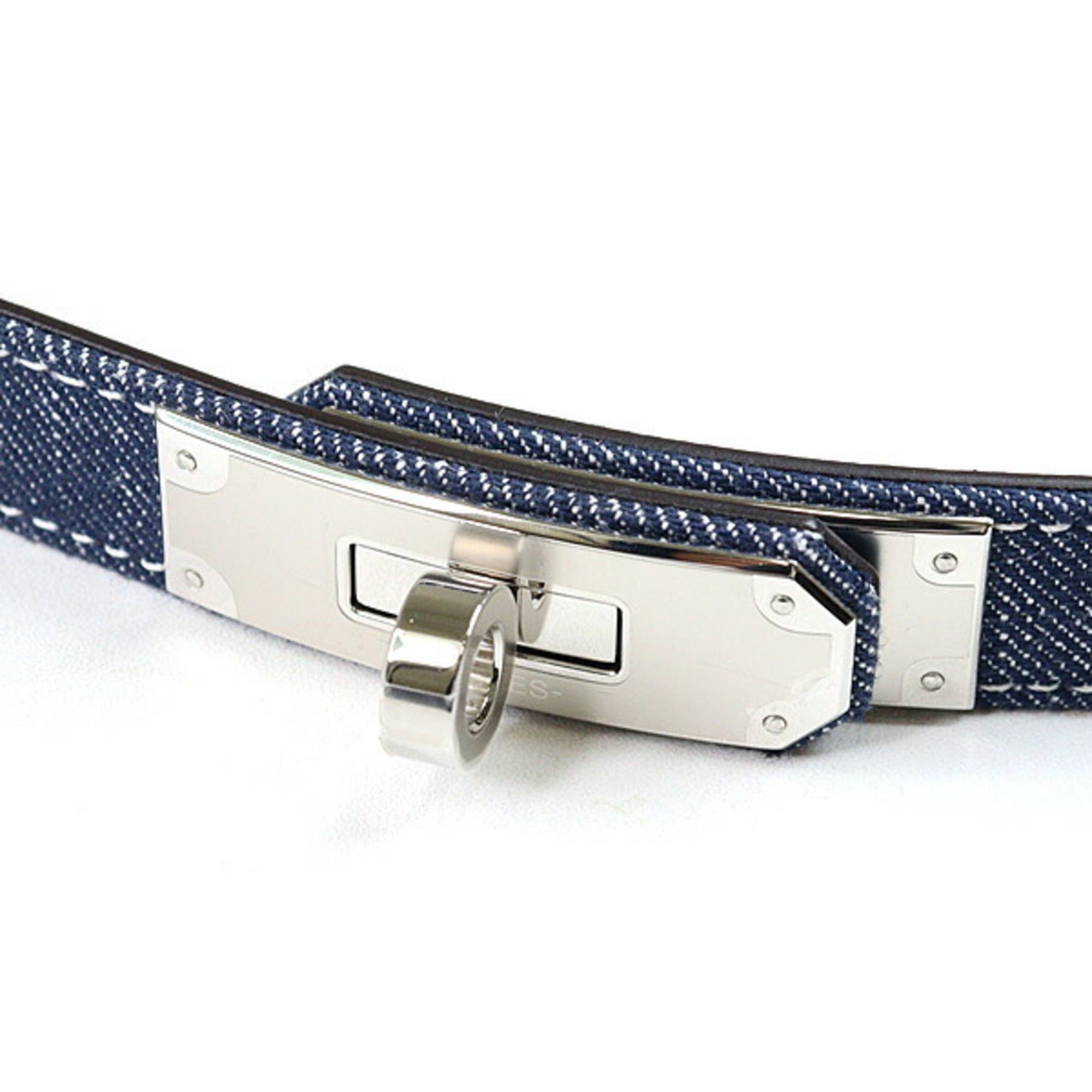 Hermes HERMES Women's Belt Kelly Jean 18 PM Epson Denim Blue W Stamp Unused Size ONE SIZE - 2 Thumbnail