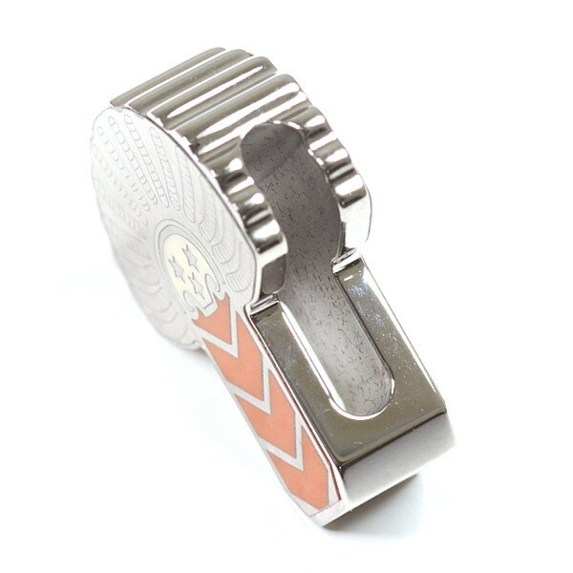 Hermes HERMES Scarf Ring Epaulette Metal Twilly Gaviroche Epaulet Silver/Orange/White Size ONE SIZE - 3 Thumbnail