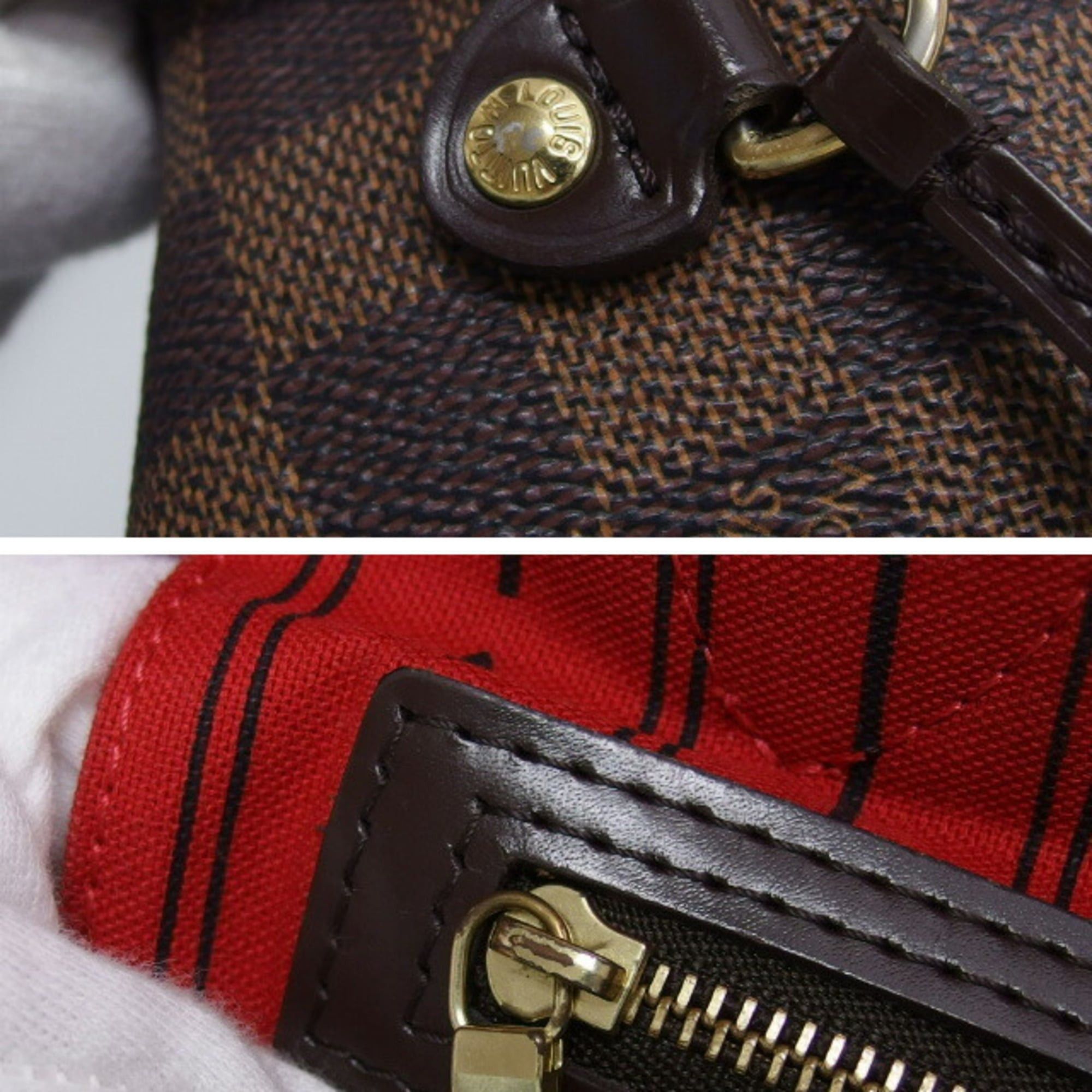 Louis Vuitton Louis Vuitton Damier Neverfull MM Tote Bag N51105 Size ONE SIZE - 9 Thumbnail