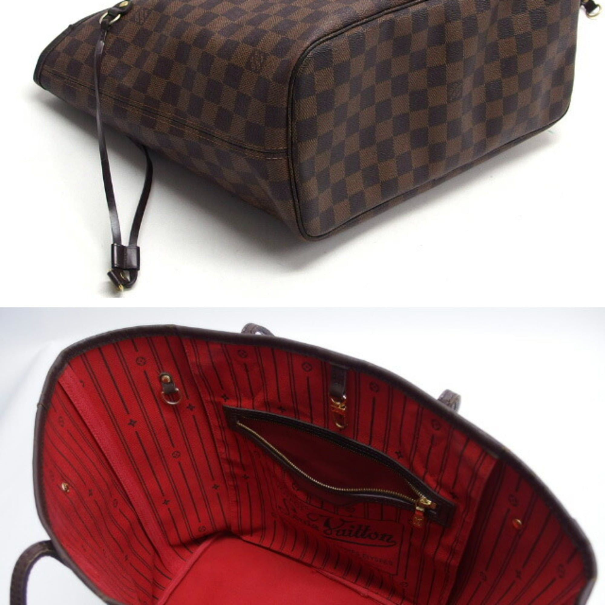 Louis Vuitton Louis Vuitton Damier Neverfull MM Tote Bag N51105 Size ONE SIZE - 4 Thumbnail