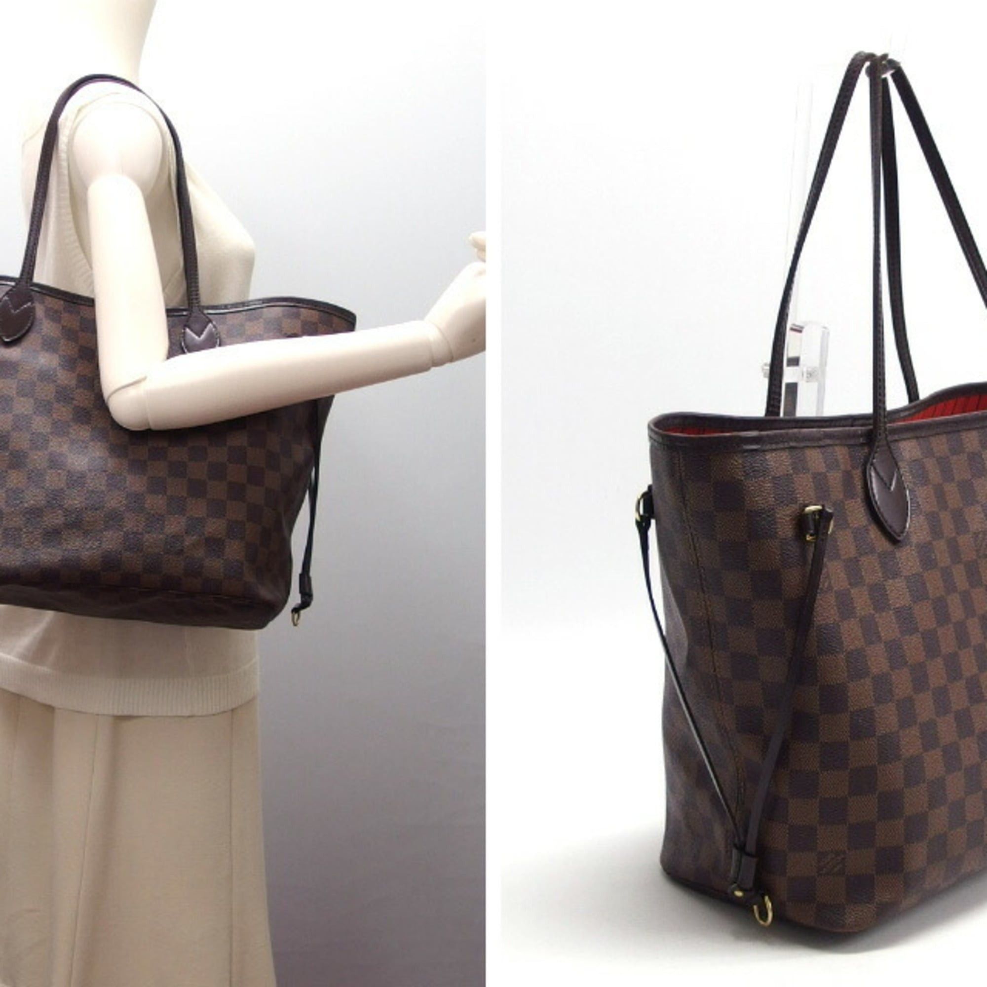 Louis Vuitton Louis Vuitton Damier Neverfull MM Tote Bag N51105 Size ONE SIZE - 3 Thumbnail