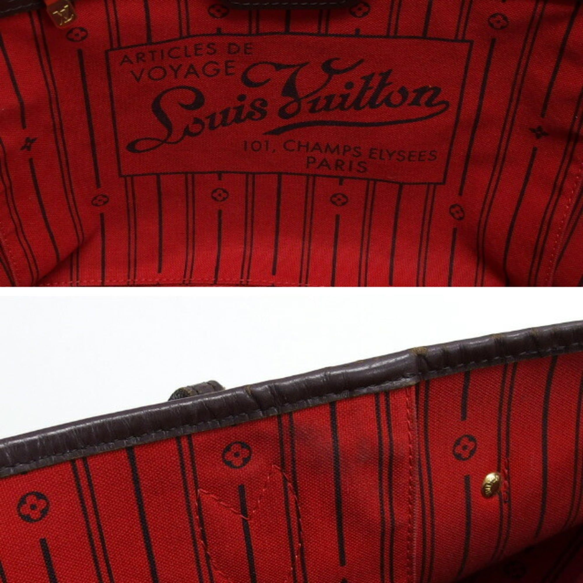 Louis Vuitton Louis Vuitton Damier Neverfull MM Tote Bag N51105 Size ONE SIZE - 10 Thumbnail