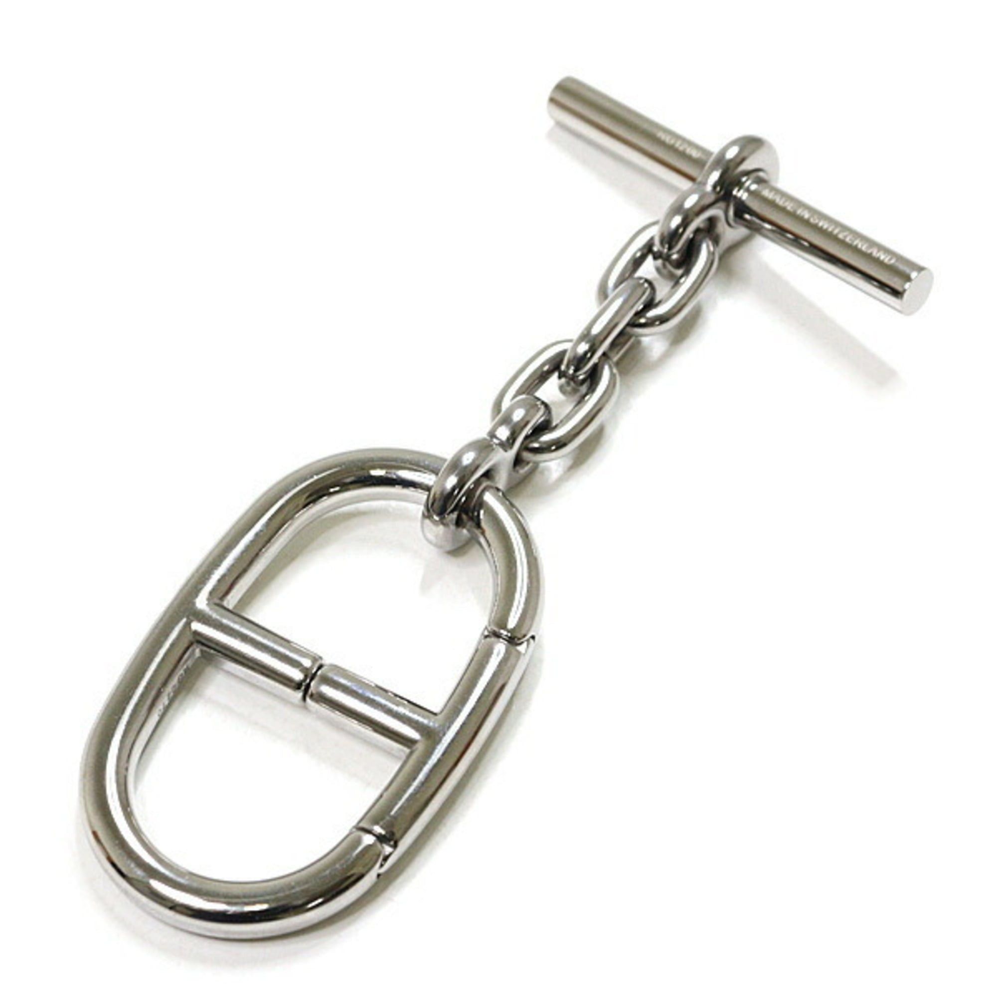 Hermes HERMES Keychain Chaine d'Ancre Metal Silvery Bag Charm Key Ring Size ONE SIZE - 2 Thumbnail
