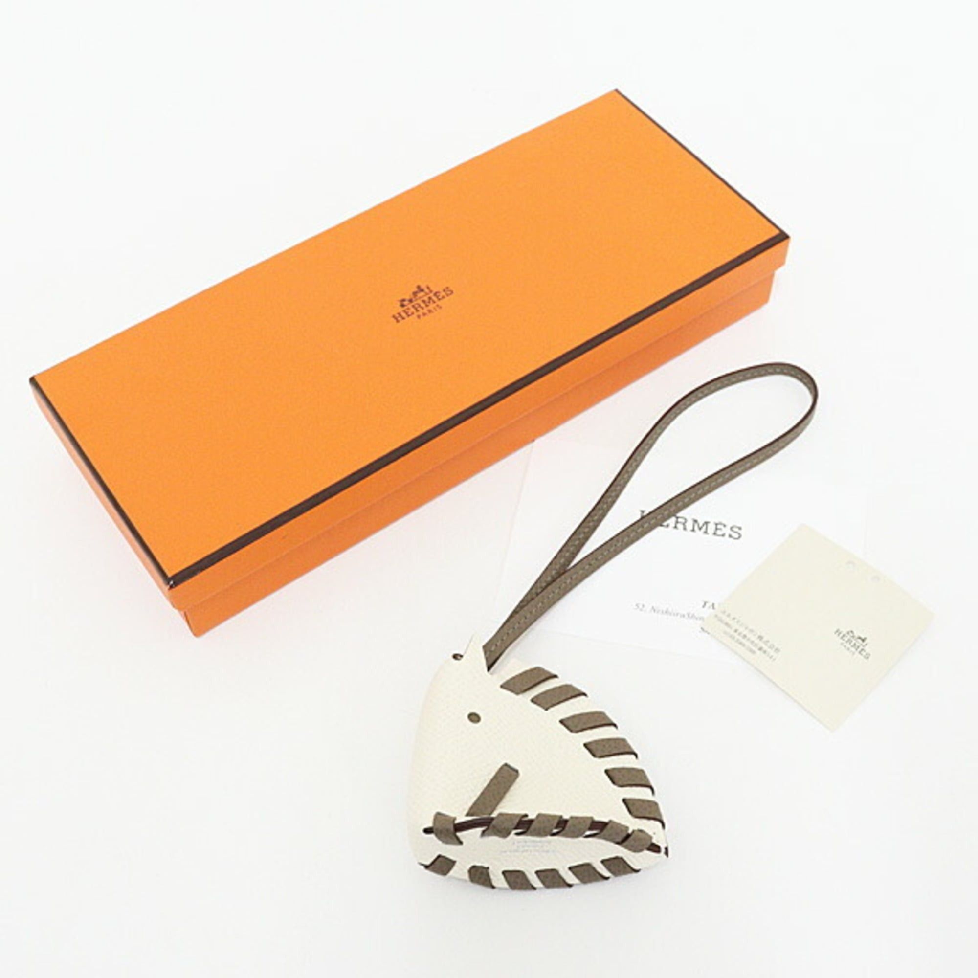 Hermes Hermes Charm Cheval Tresse Nata/Etoupe Epson Horse K Stamp Bag Size ONE SIZE - 6 Thumbnail