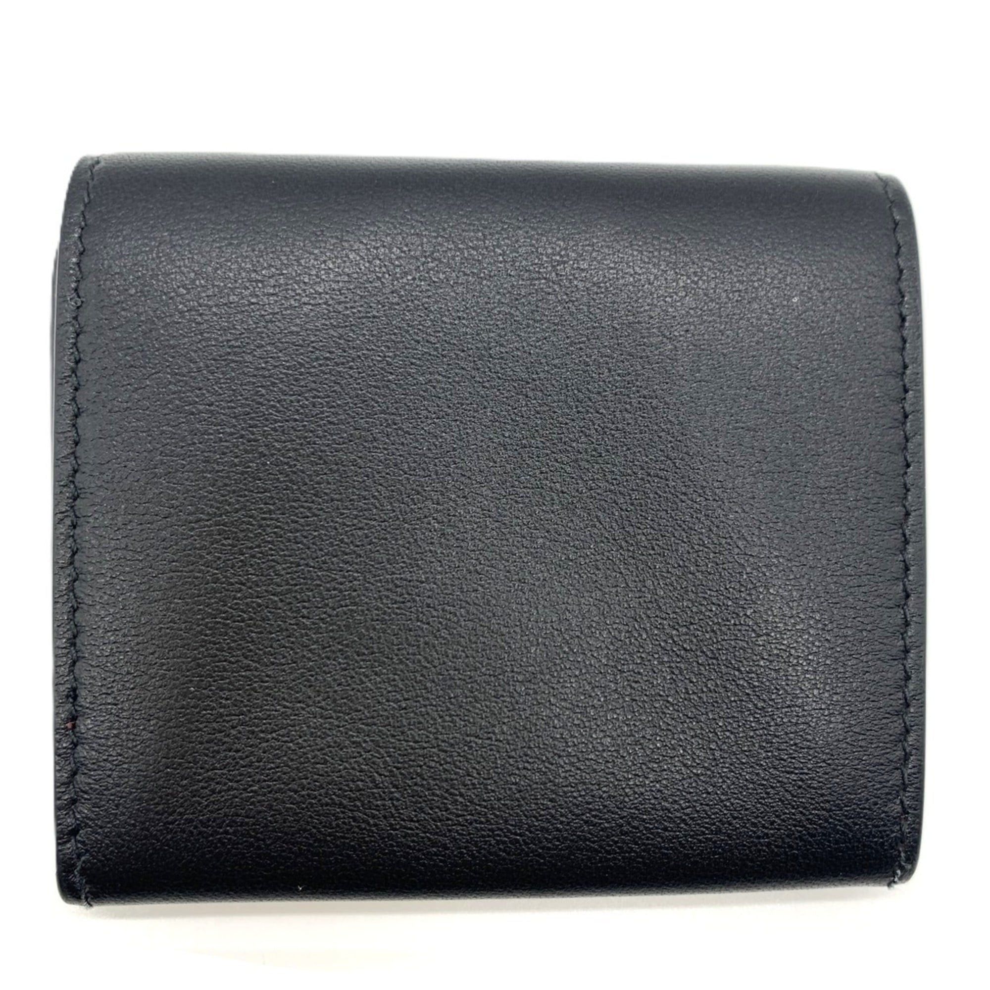 Cartier Cartier Square Coin Purse Must de Case L3001372 Calf Leather Black/Bordeaux/Silver Size ONE SIZE - 2 Thumbnail