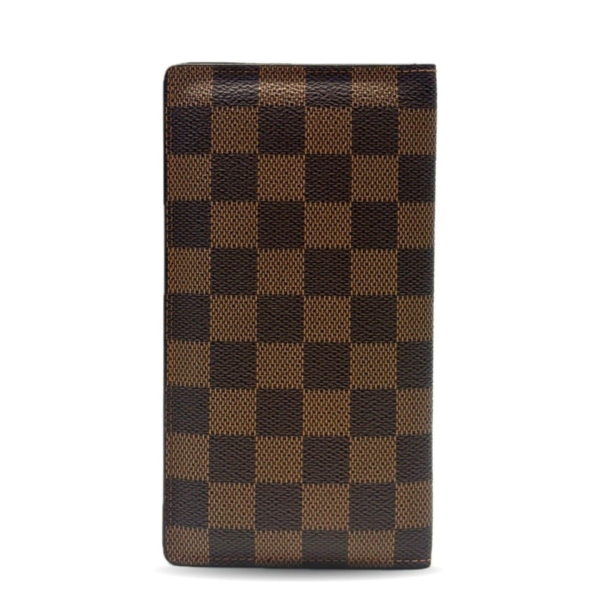 Louis Vuitton Louis Vuitton Porte Valeur Carte Credit Damier Ebene Brown Long Wallet N61823 LOUIS VUITTON Size ONE SIZE - 2 Thumbnail