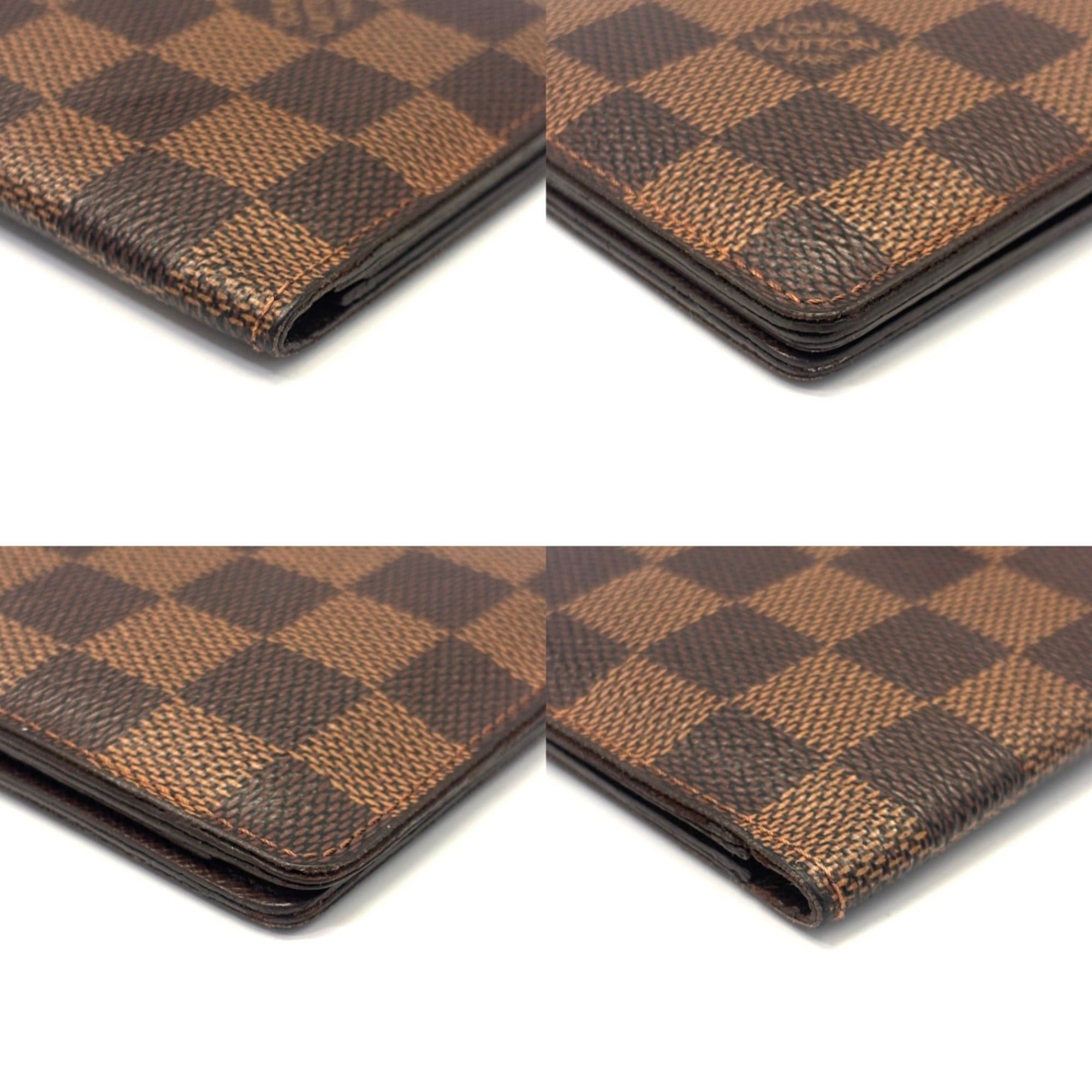 Louis Vuitton Louis Vuitton Porte Valeur Carte Credit Damier Ebene Brown Long Wallet N61823 LOUIS VUITTON Size ONE SIZE - 3 Thumbnail