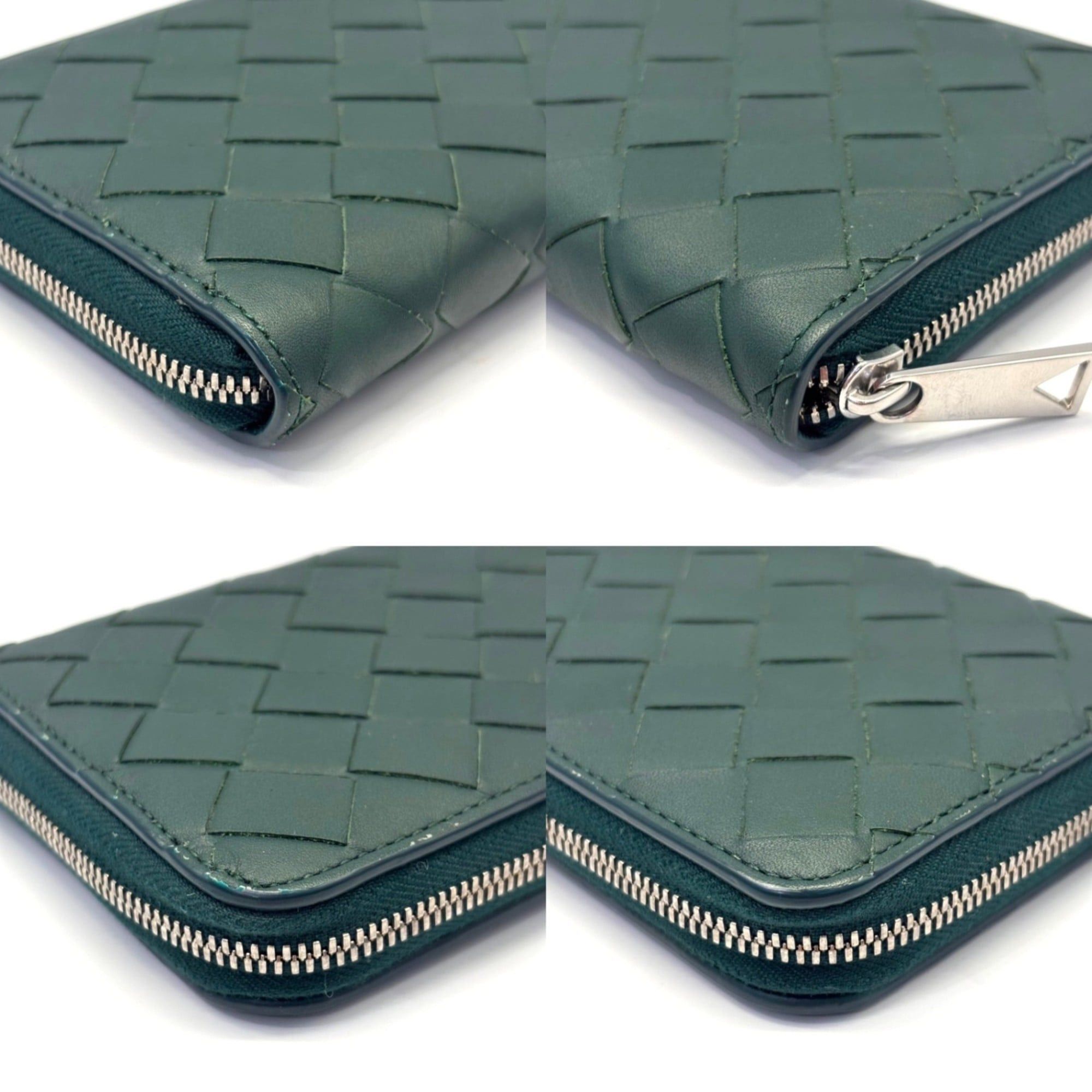 Bottega Veneta Bottega Veneta Intrecciato Round Long Wallet Khaki Green 593217 Size ONE SIZE - 3 Thumbnail