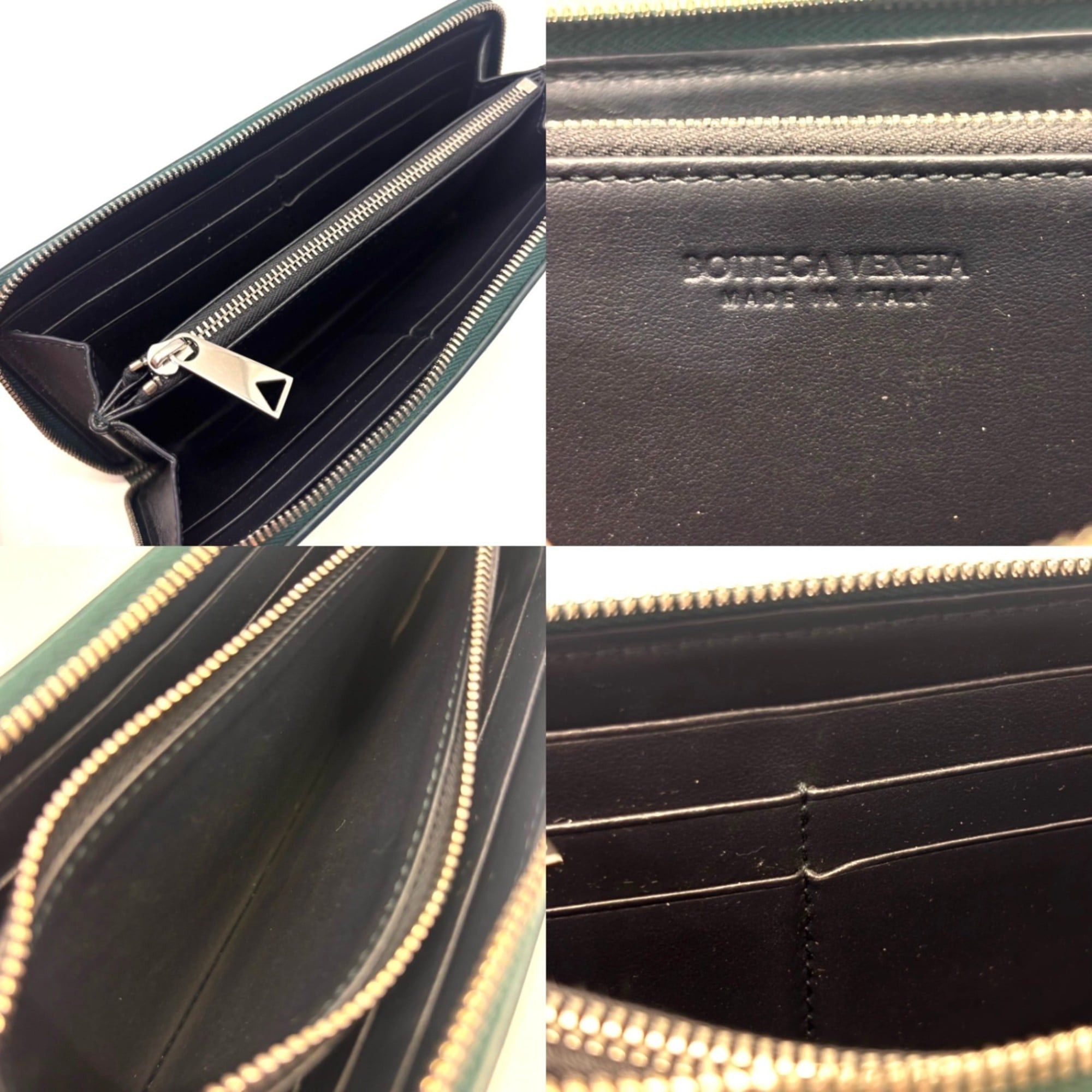 Bottega Veneta Bottega Veneta Intrecciato Round Long Wallet Khaki Green 593217 Size ONE SIZE - 5 Thumbnail